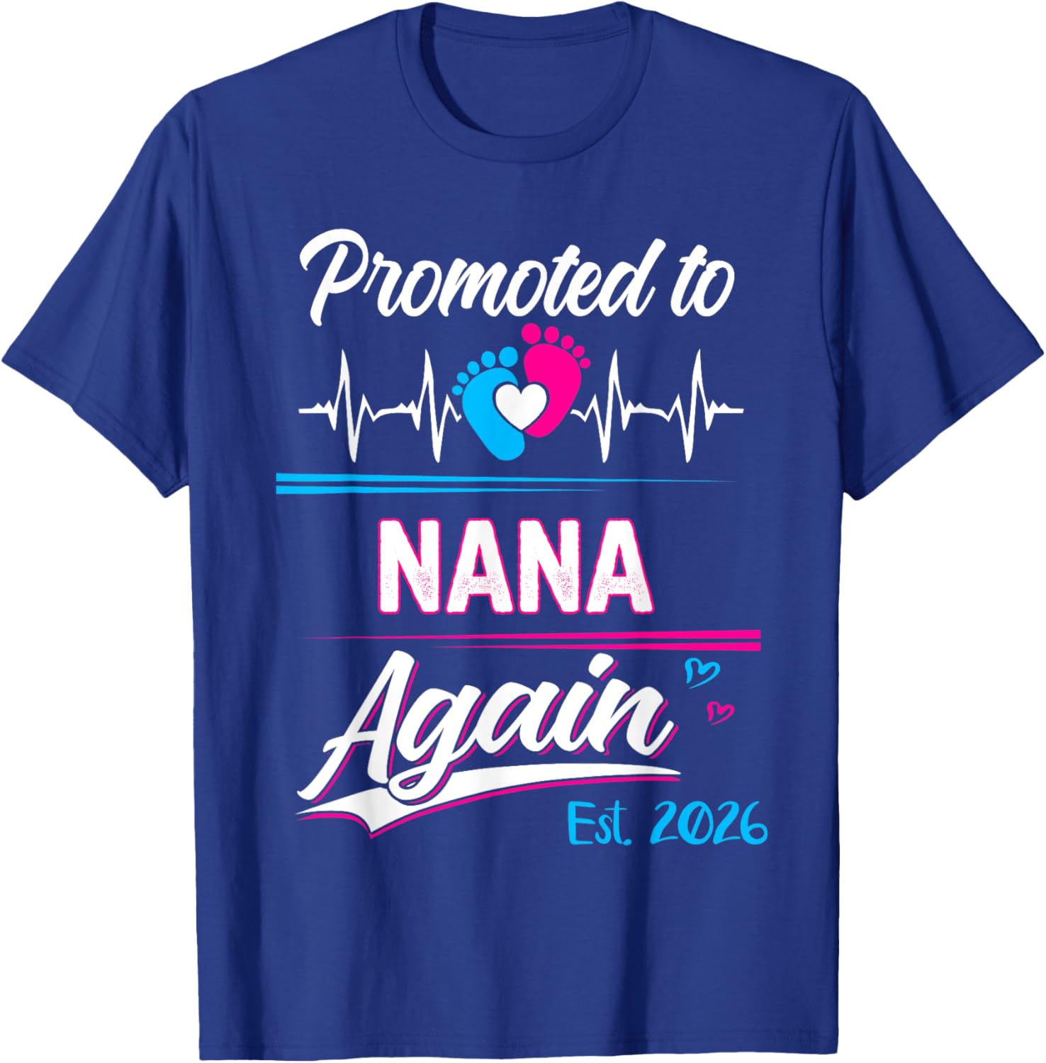 Promoted to Nana Again 2026 Pregnancy Announcement T-Shirt Gift - 21