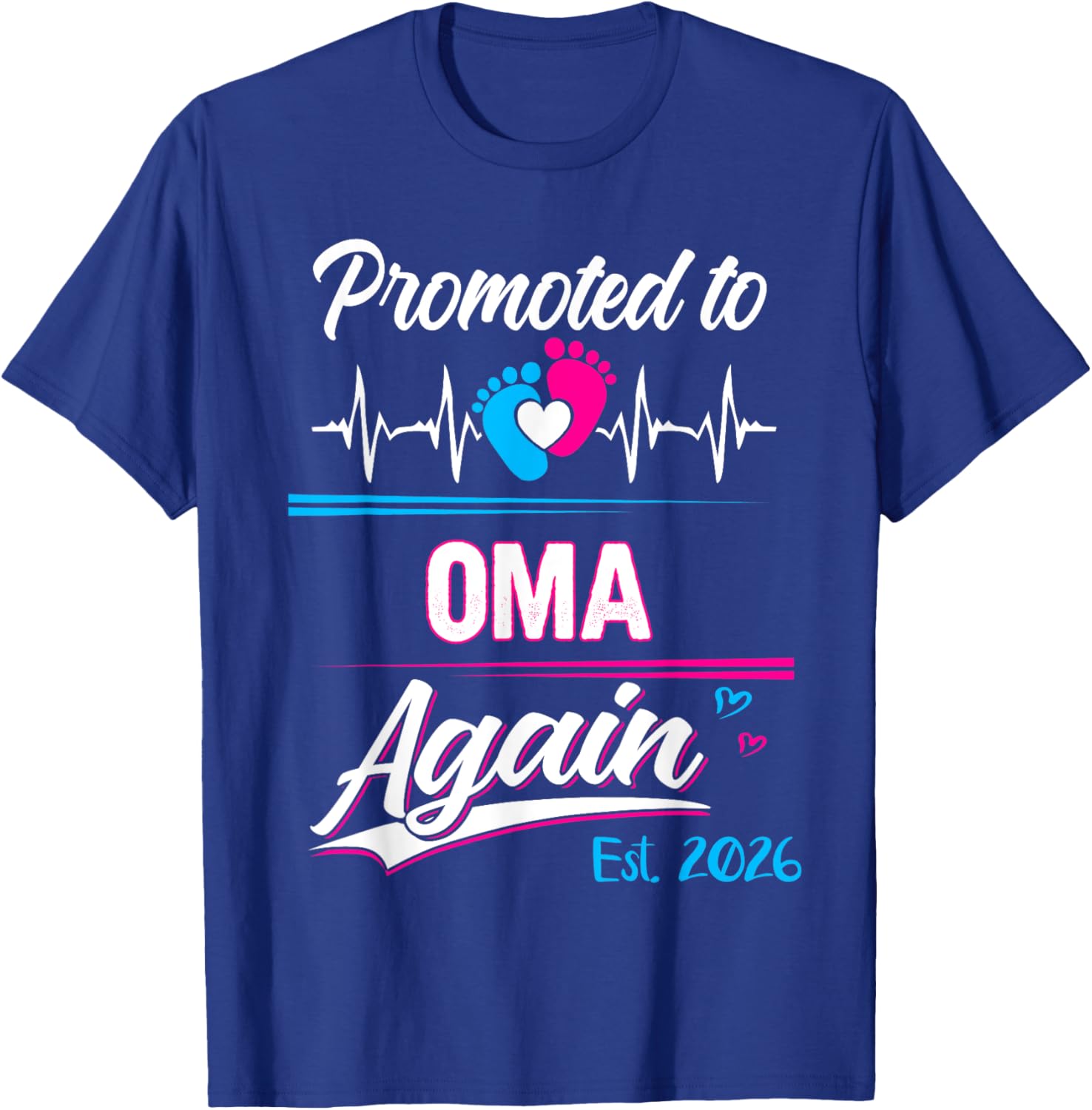 Promoted to Oma Again 2026 Cute Pregnancy Announcement T-Shirt - 19