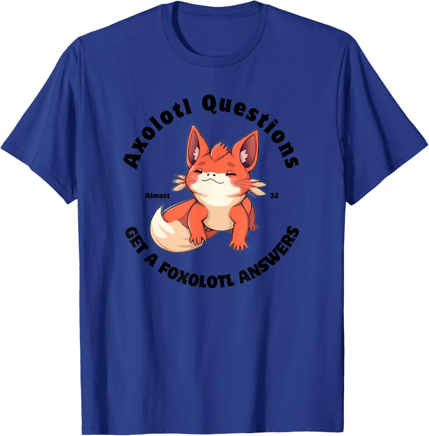 Cute Axolotl Questions Get A Foxolotl Answers T-Shirt for Animal Lovers - 3