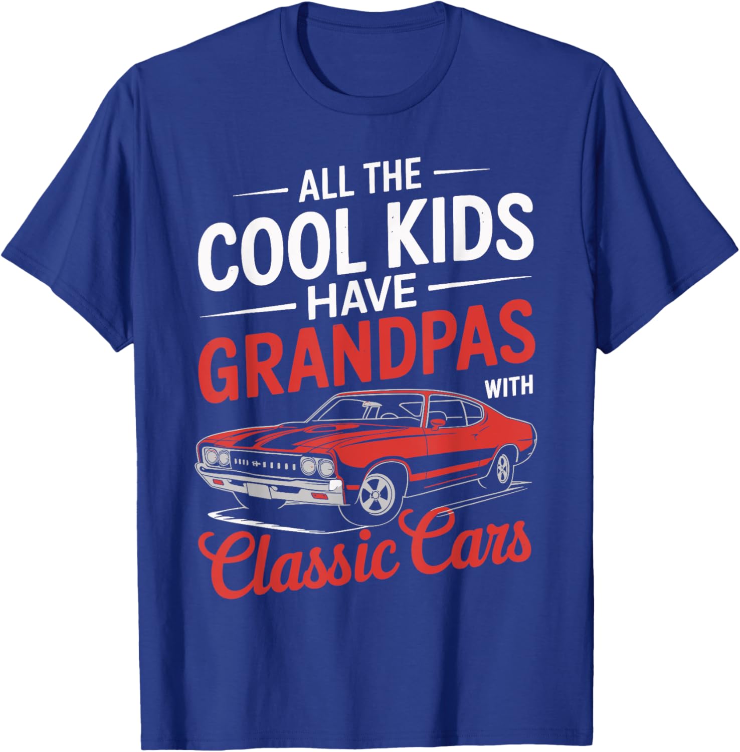 Vintage Classic Cars T-Shirt for Cool Kids and Their Grandpas - 4
