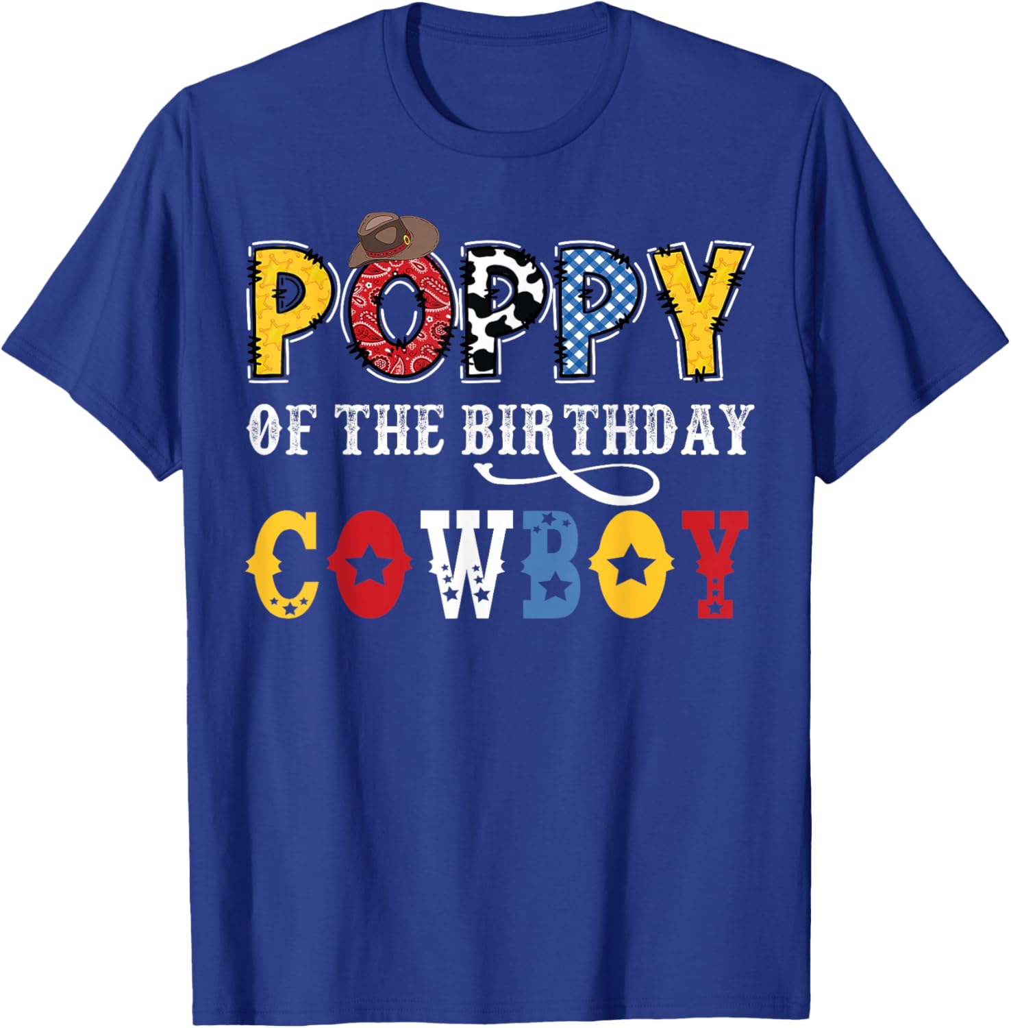 Poppy Birthday Cowboy Western Rodeo T-Shirt for Fun Celebrations - 6