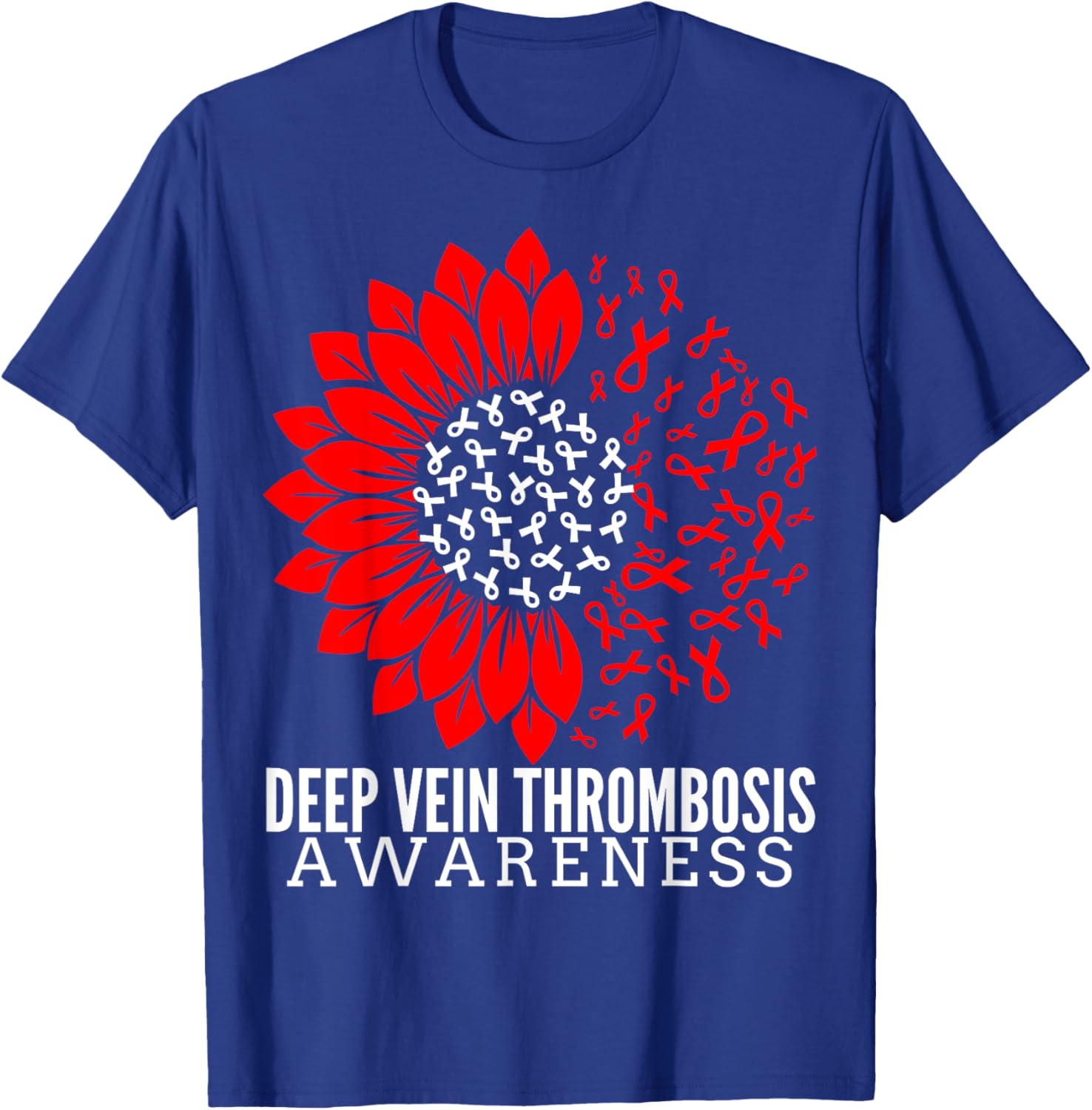 DVT Fighter Sunflower Ribbon T-Shirt for Deep Vein Thrombosis Awareness - 9