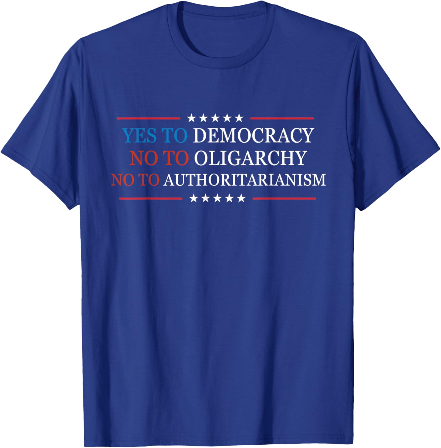 Yes To Democracy No To Oligarchy Bernie Sanders Quote T-Shirt for Activists - 20