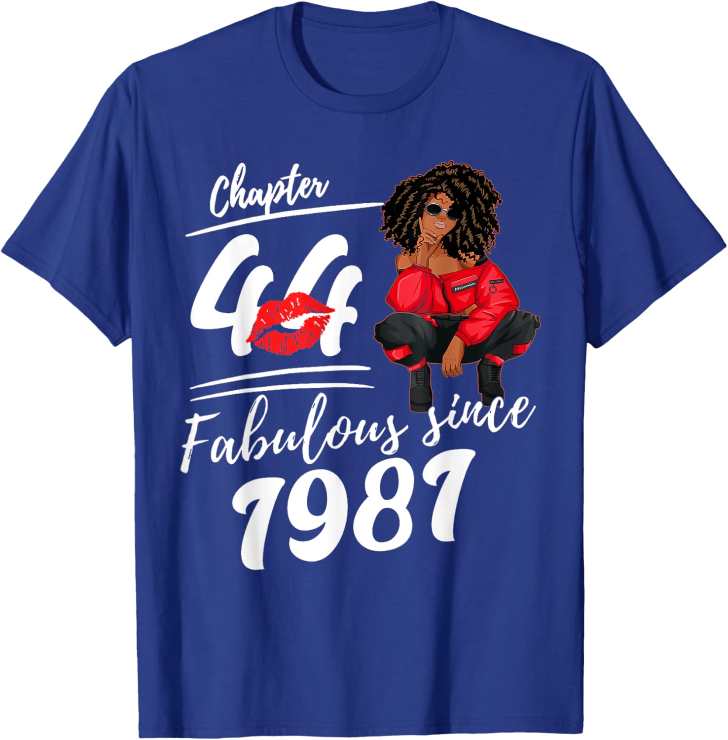 Fabulous Since 1981 Birthday Queen T-Shirt for Women - 44th Birthday Gift - 12