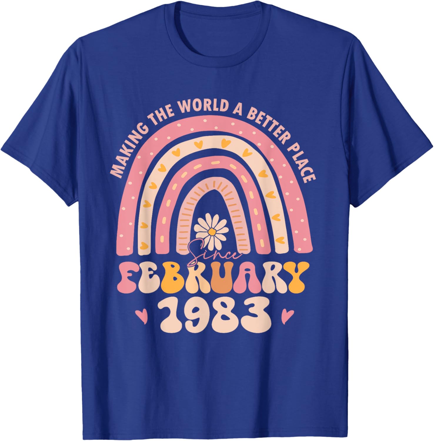 Retro 42nd Birthday T-Shirt for Women - Turning 42 February 1983 Outfit - 15