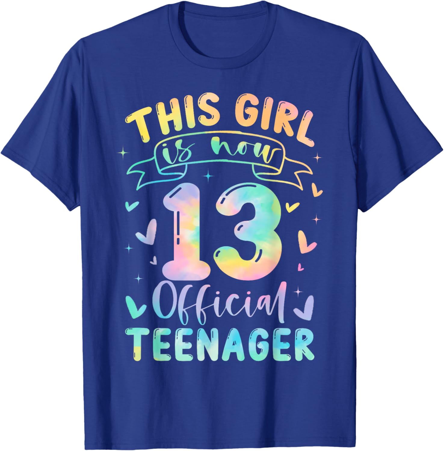 Cute 13th Birthday T-Shirt for Girls Official Teenager Celebration Gift - 14