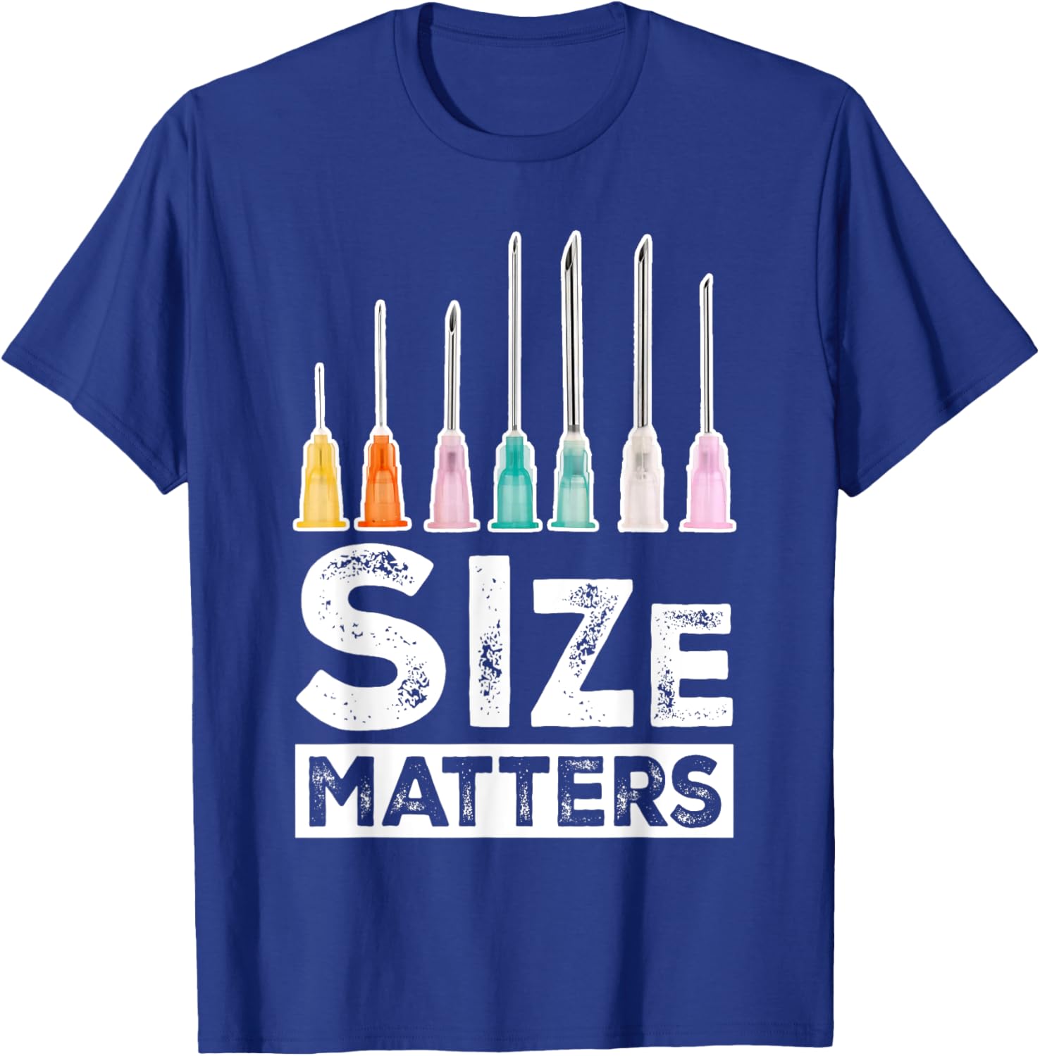 Size Matters Nurse Hypodermic Needle T-Shirt Fun Medical Apparel - 17