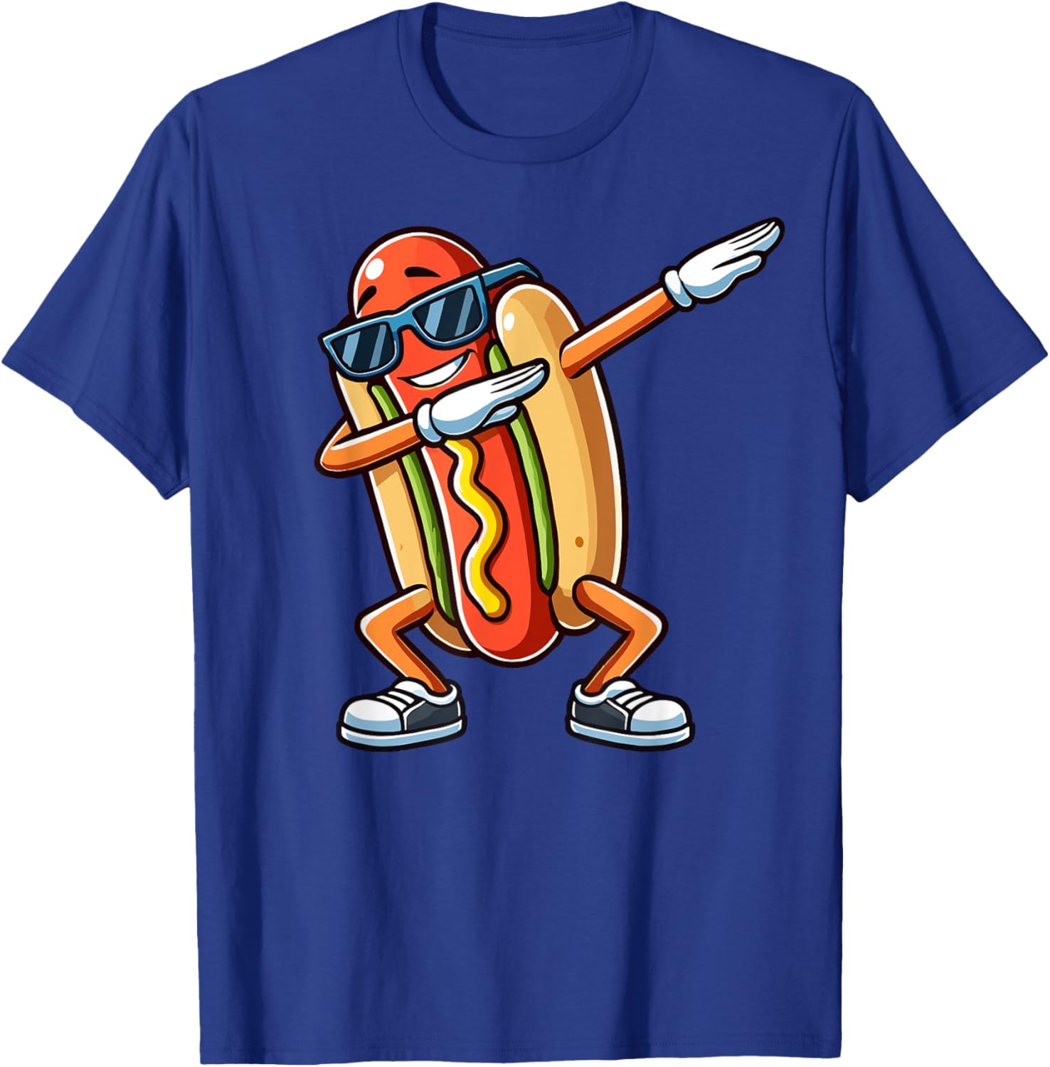 Funny Dabbing Hotdog Sunglasses Kids T-Shirt for Dog and Hotdog Lovers - 14