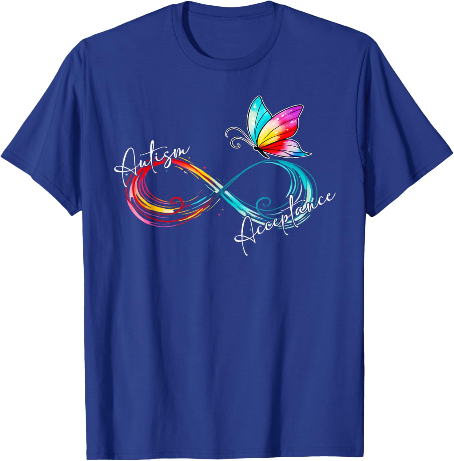 Red Autism Infinity Symbol T-Shirt for Women - Embrace Acceptance and Style - 1