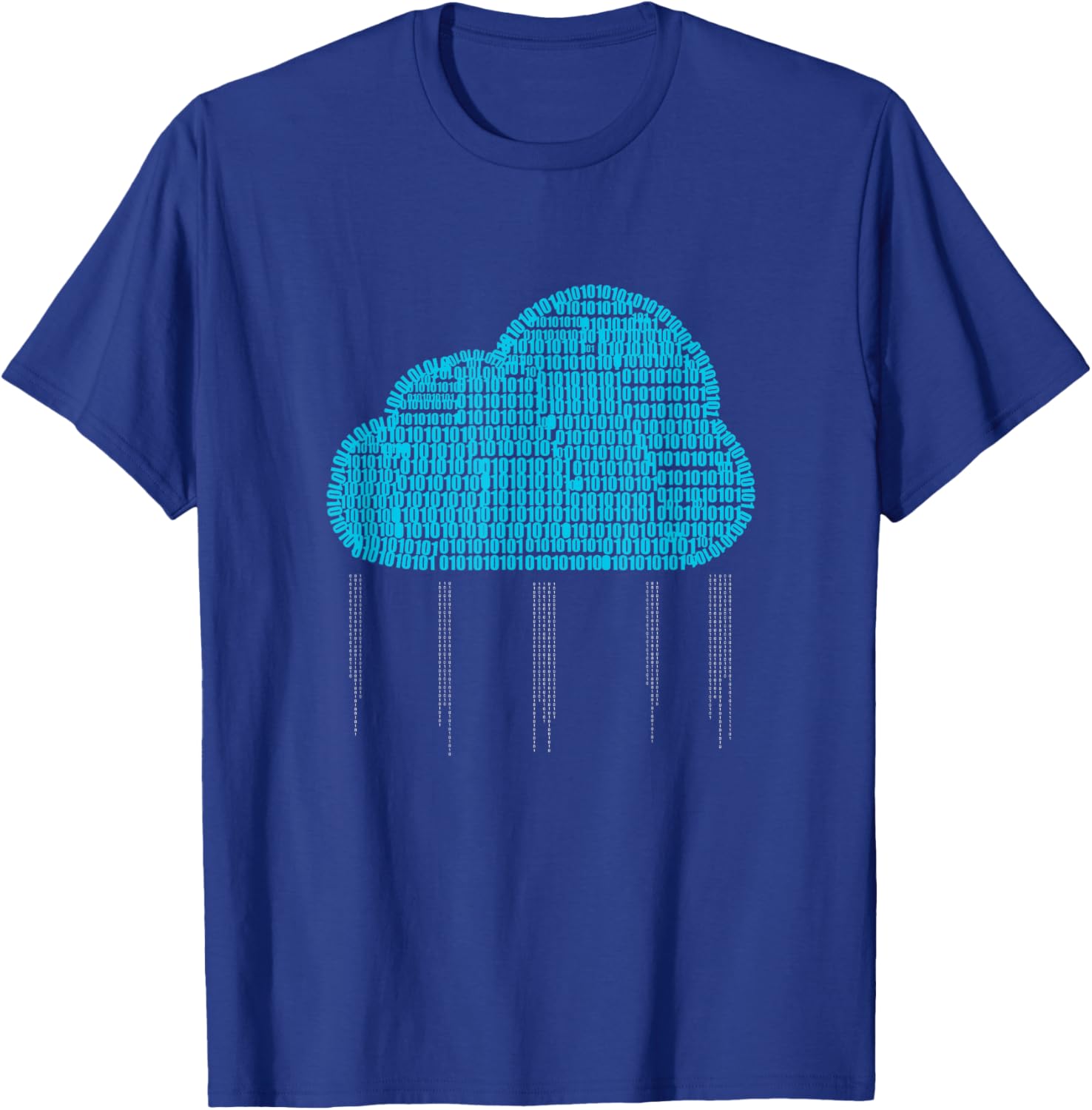 Funny IT Developer T-Shirt for Men and Women - Binary Cloud Coder Design - 2