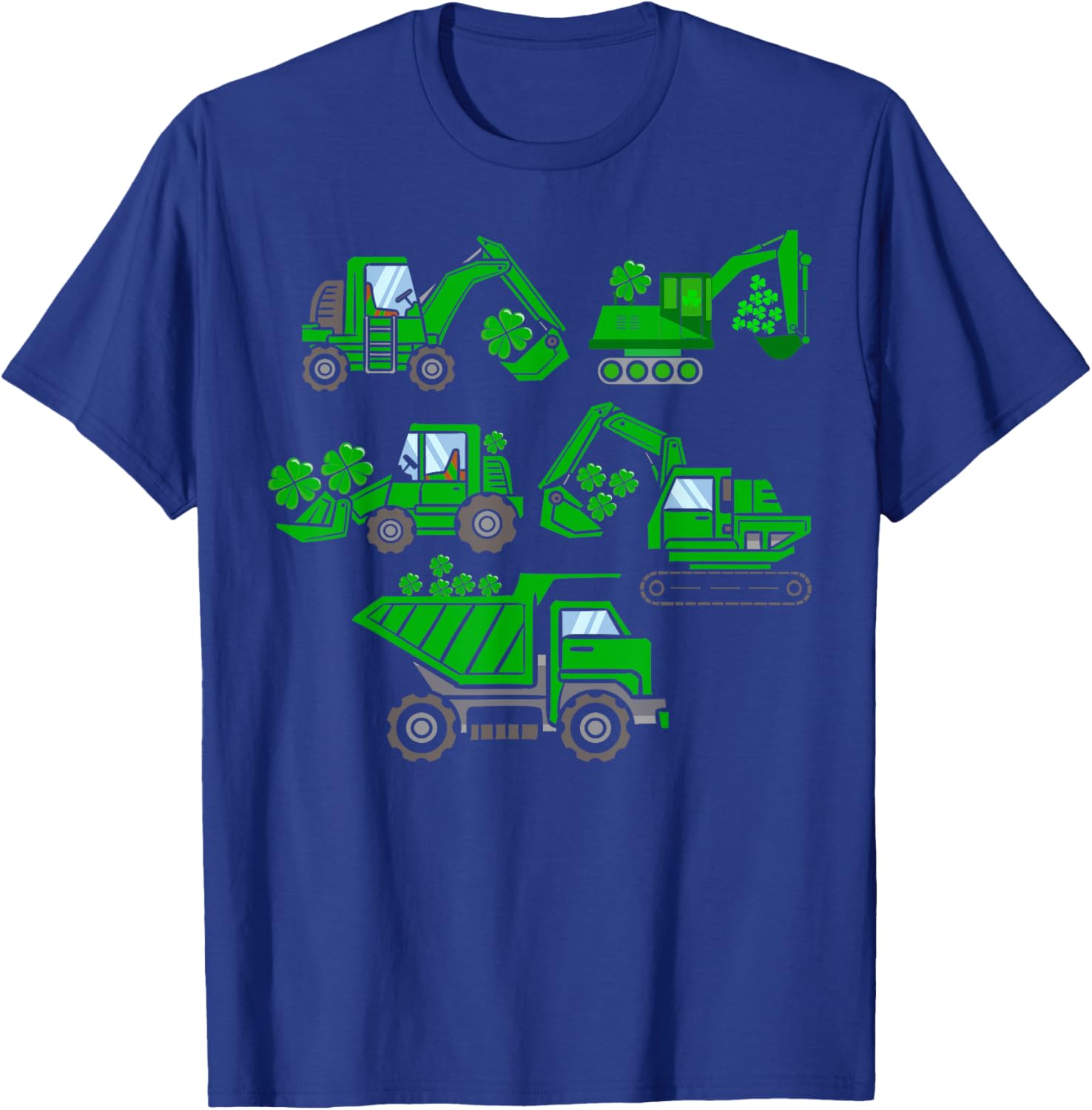 Adorable Kids St Patricks Day Crane Truck Construction T-Shirt for Boys - 2