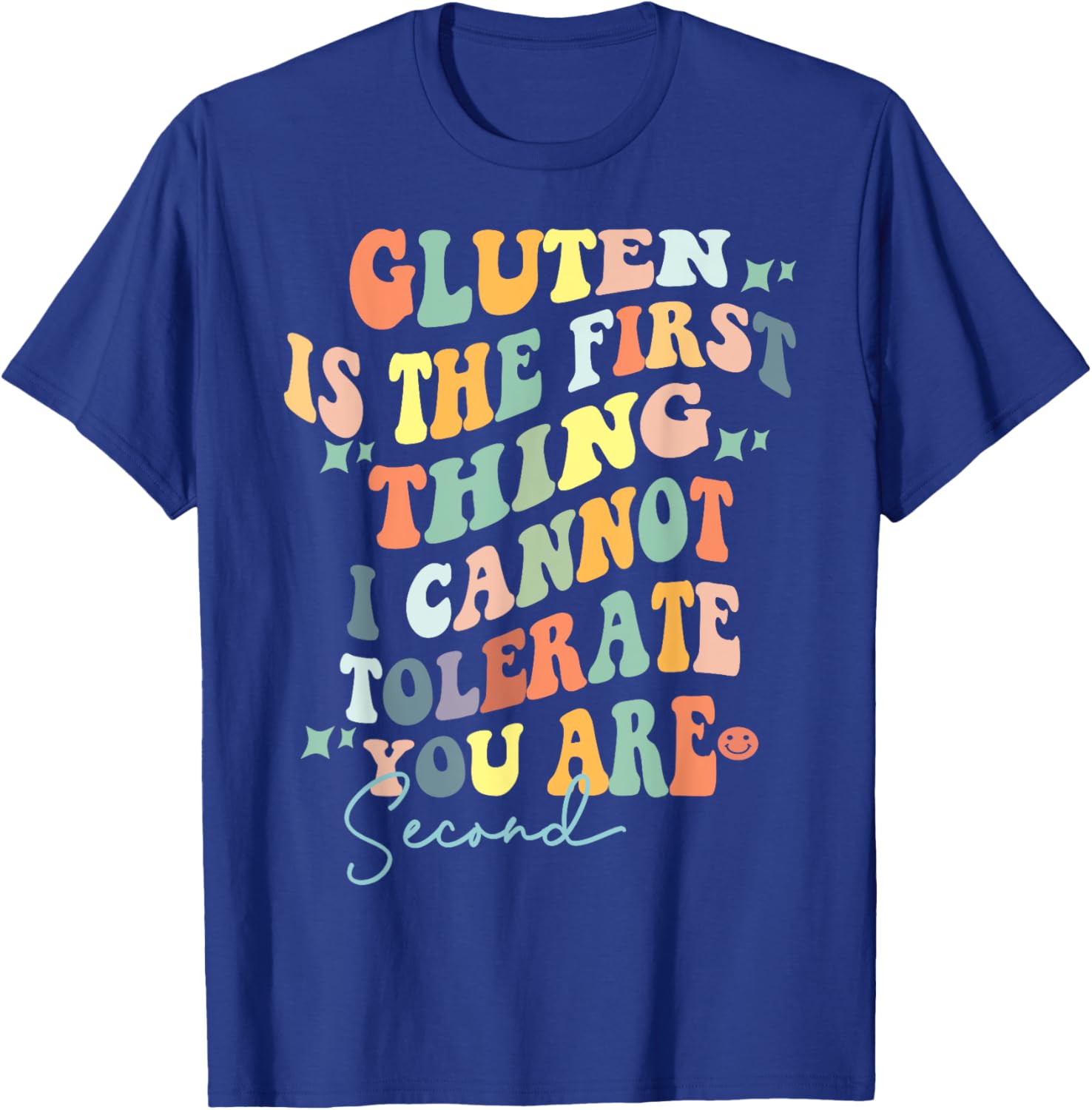 Retro Gluten I Tolerate You Second T-Shirt for Food Lovers and Humor - 13