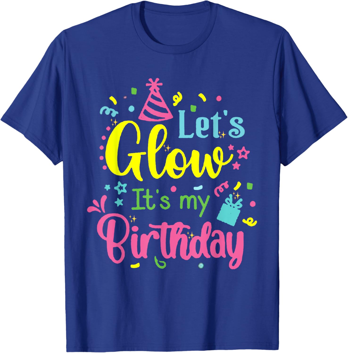 Glow in the Dark 80s Birthday Party Team T-Shirt for Fun Celebrations - 15