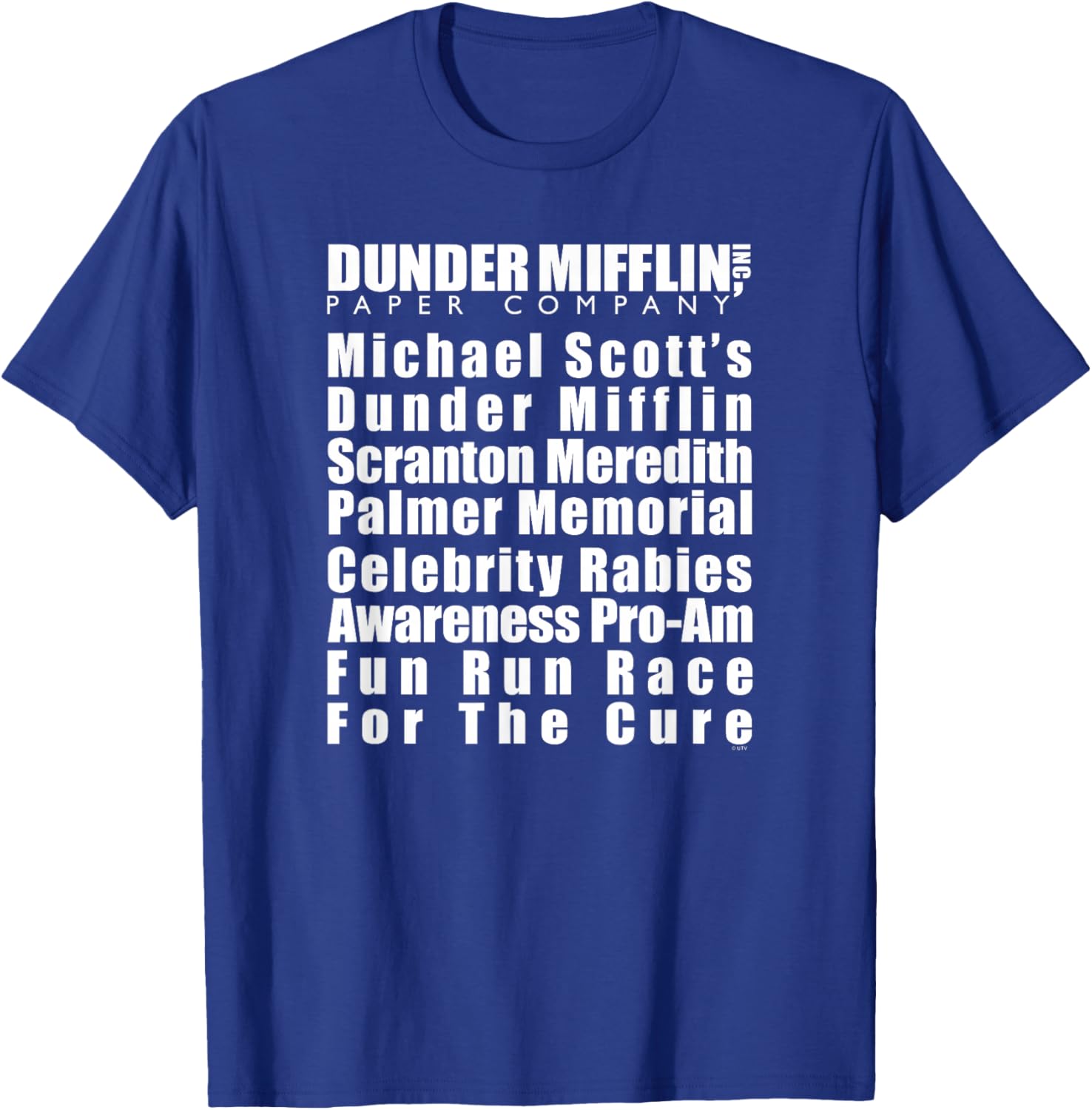 Michael Scott Fun Run T-Shirt with Dunder Mifflin Logo - Office Gear - 5