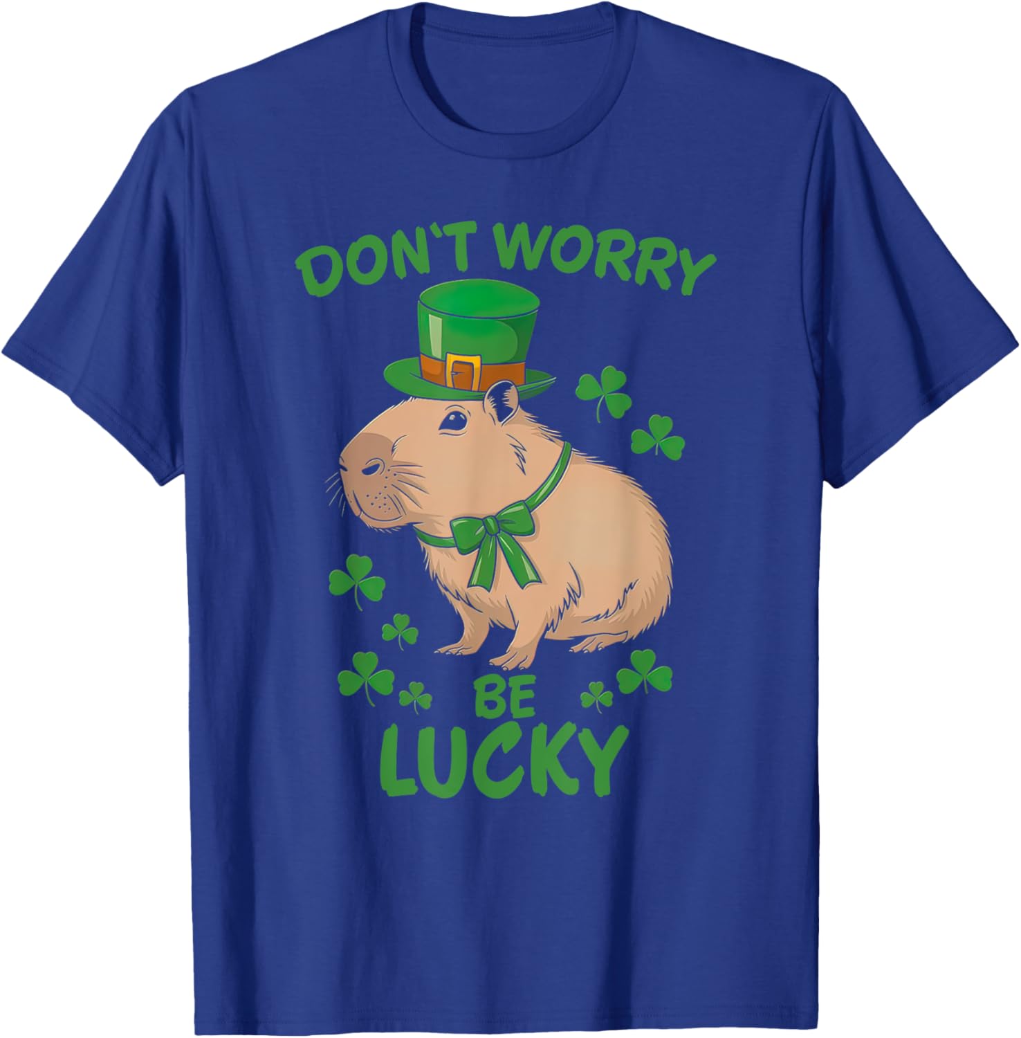 Lucky Capybara St. Patrick's Day T-Shirt Fun Party Apparel for All - 8