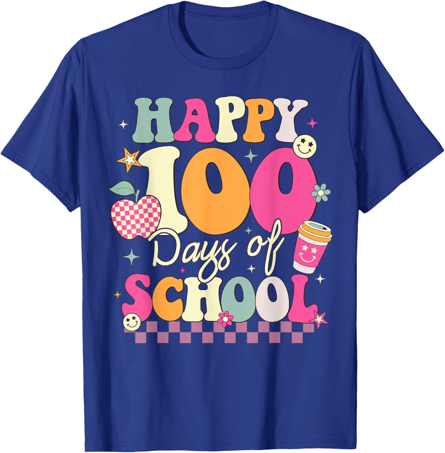 Happy 100th Day of School T-Shirt for Girls Fun Celebration Outfit - 23