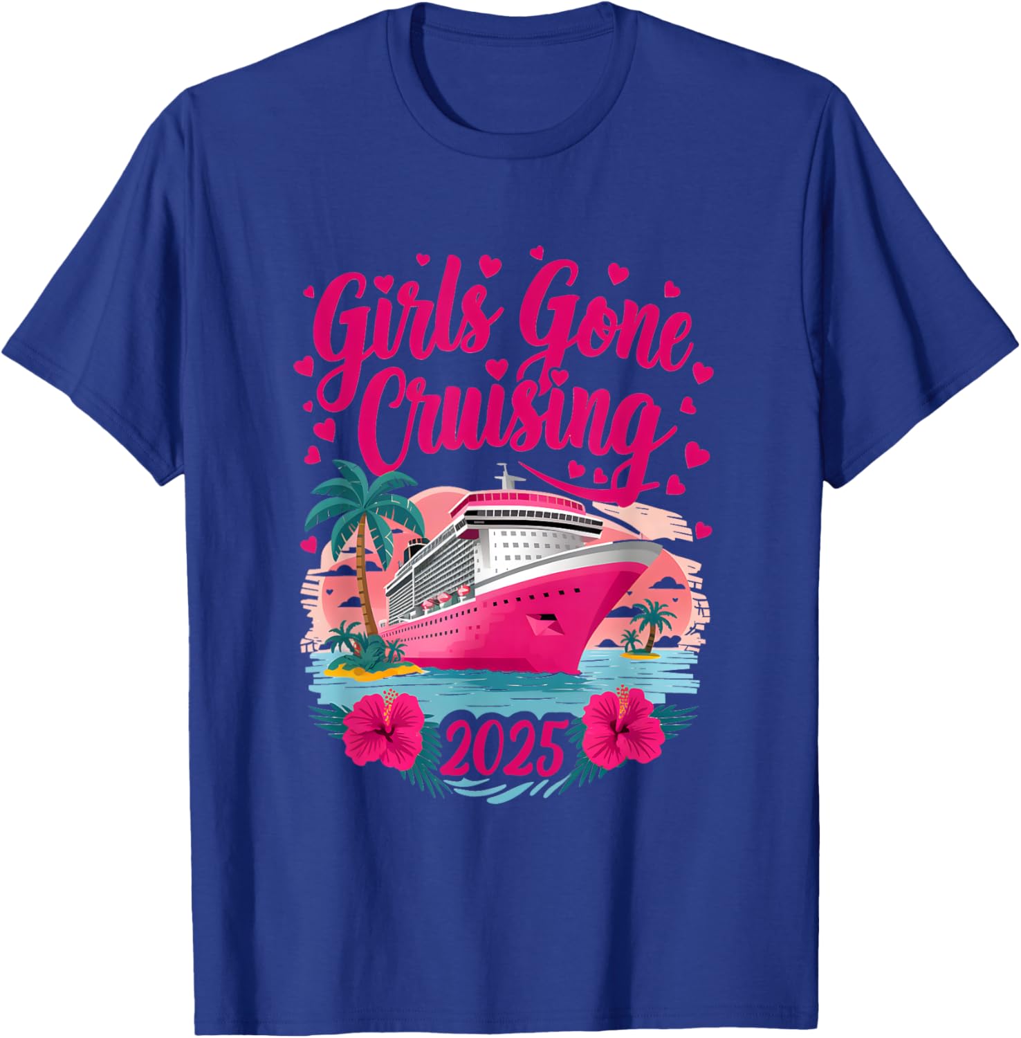 Girls Gone Cruising 2025 Fun Women Cruise T-Shirt for Best Friends - 11