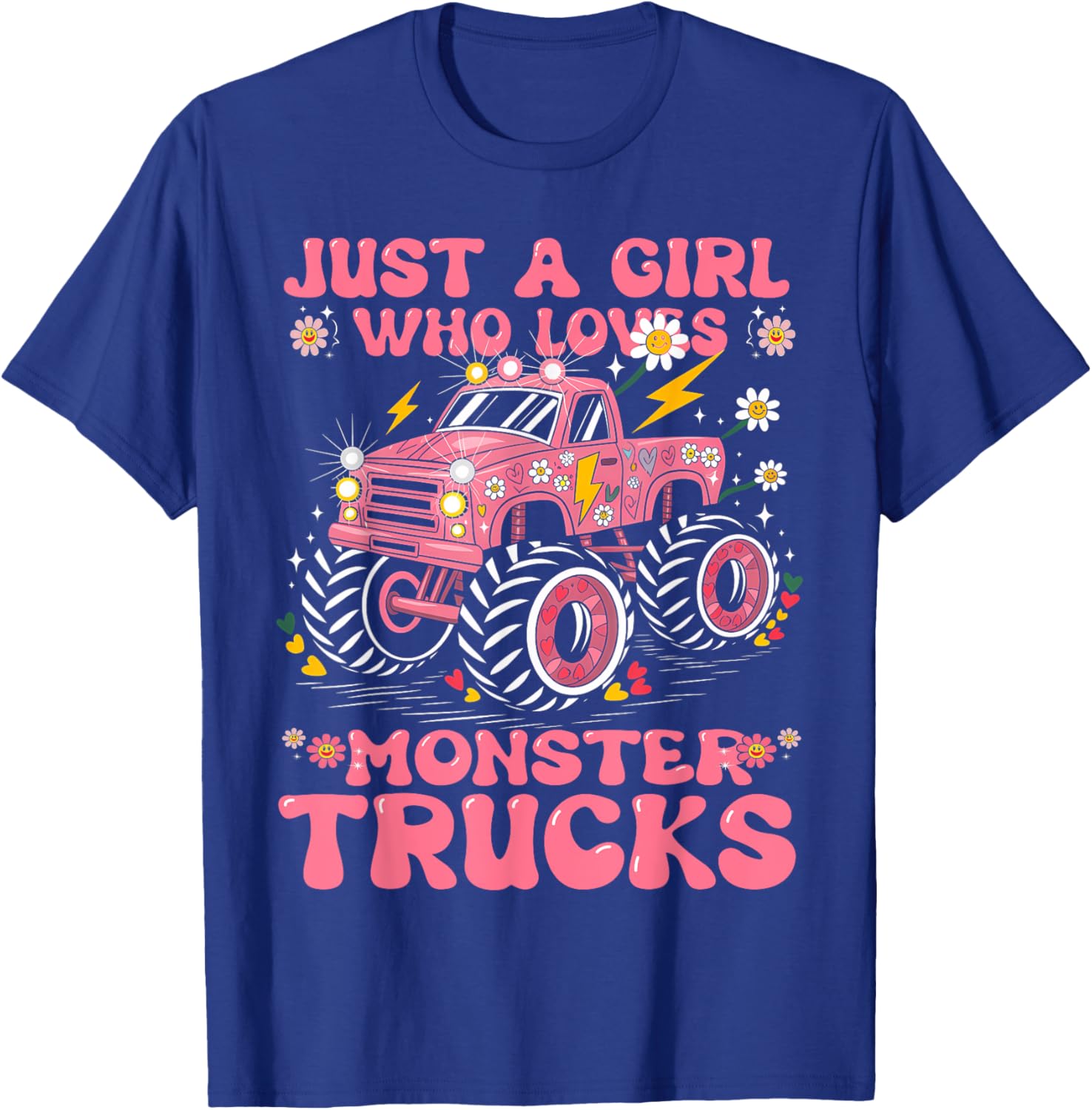 Pink Monster Truck T-Shirt for Girls - Perfect Birthday Gift Tee - 15