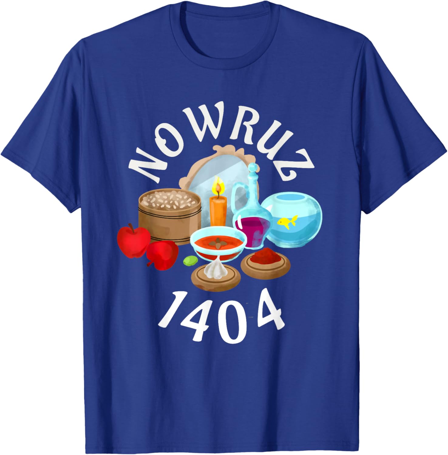 Myoan Unisex Persian Nowruz 1404 T-Shirt Celebrating Haft Sin Culture - 17