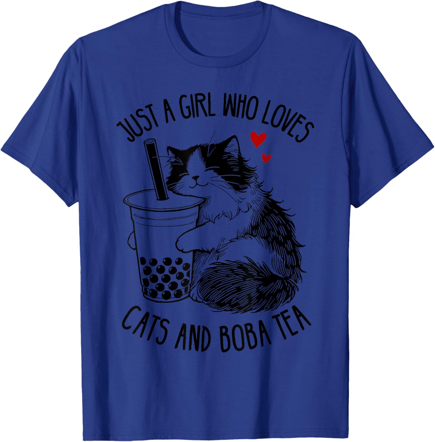 Cute Ragdoll Cat Lover T-Shirt for Girls Who Love Cats and Boba Tea - 6
