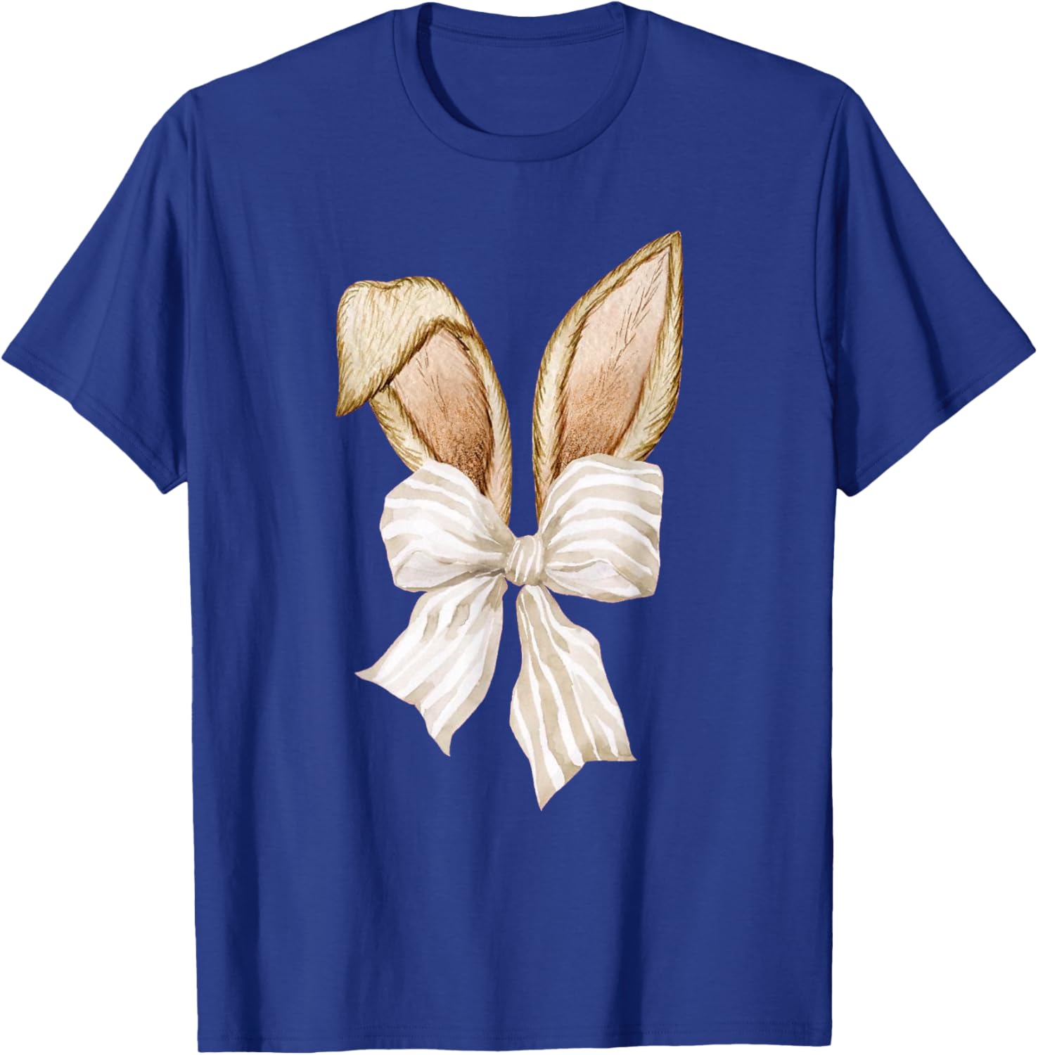 Coquette Bow Bunny Ears Rabbit Retro Easter Day T-Shirt for Kids - 9