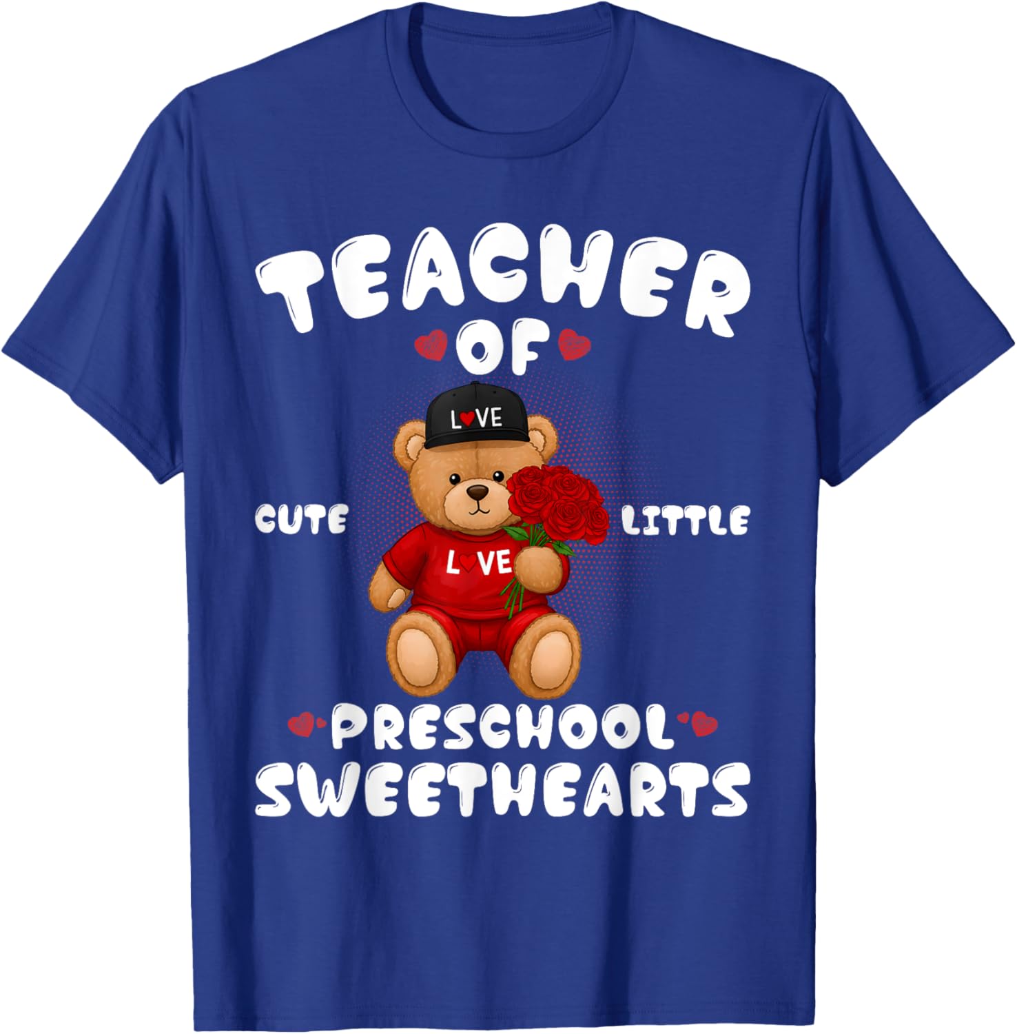 Cute Valentine's Day T-Shirt for Preschool Teachers in Love - 7