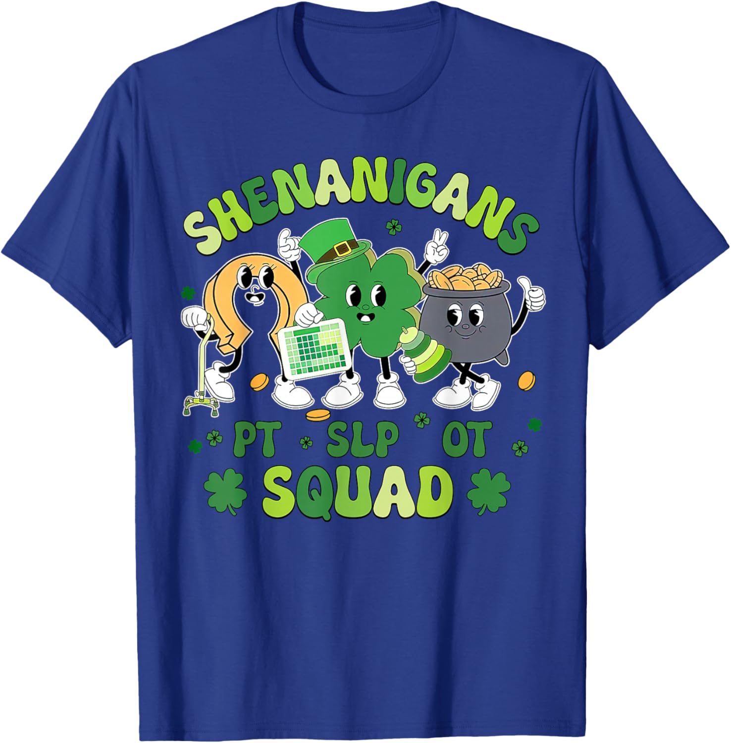 Cute St Patrick's Day Shamrock T-Shirt for Therapy Professionals Team - 8
