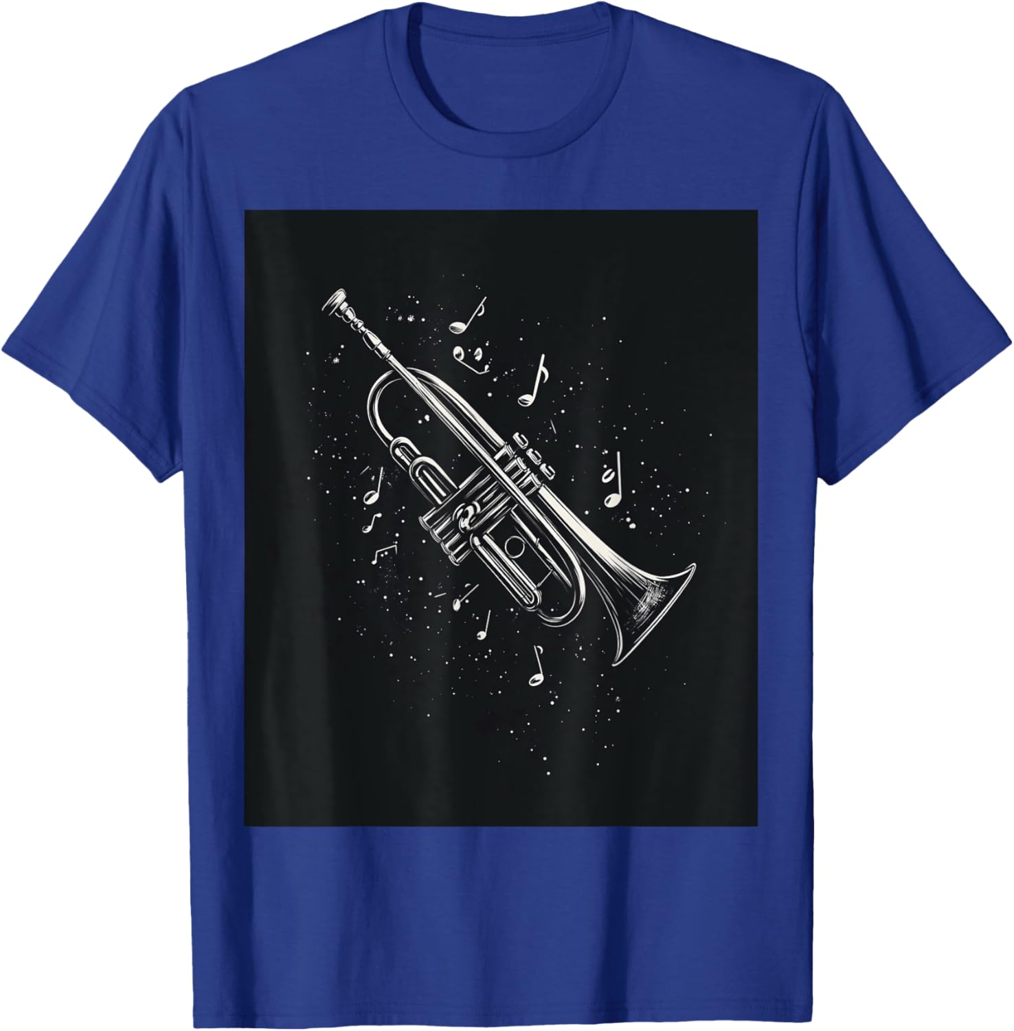 Jazz Enthusiast Trumpet Notes T-Shirt for Music Lovers and Musicians - 1