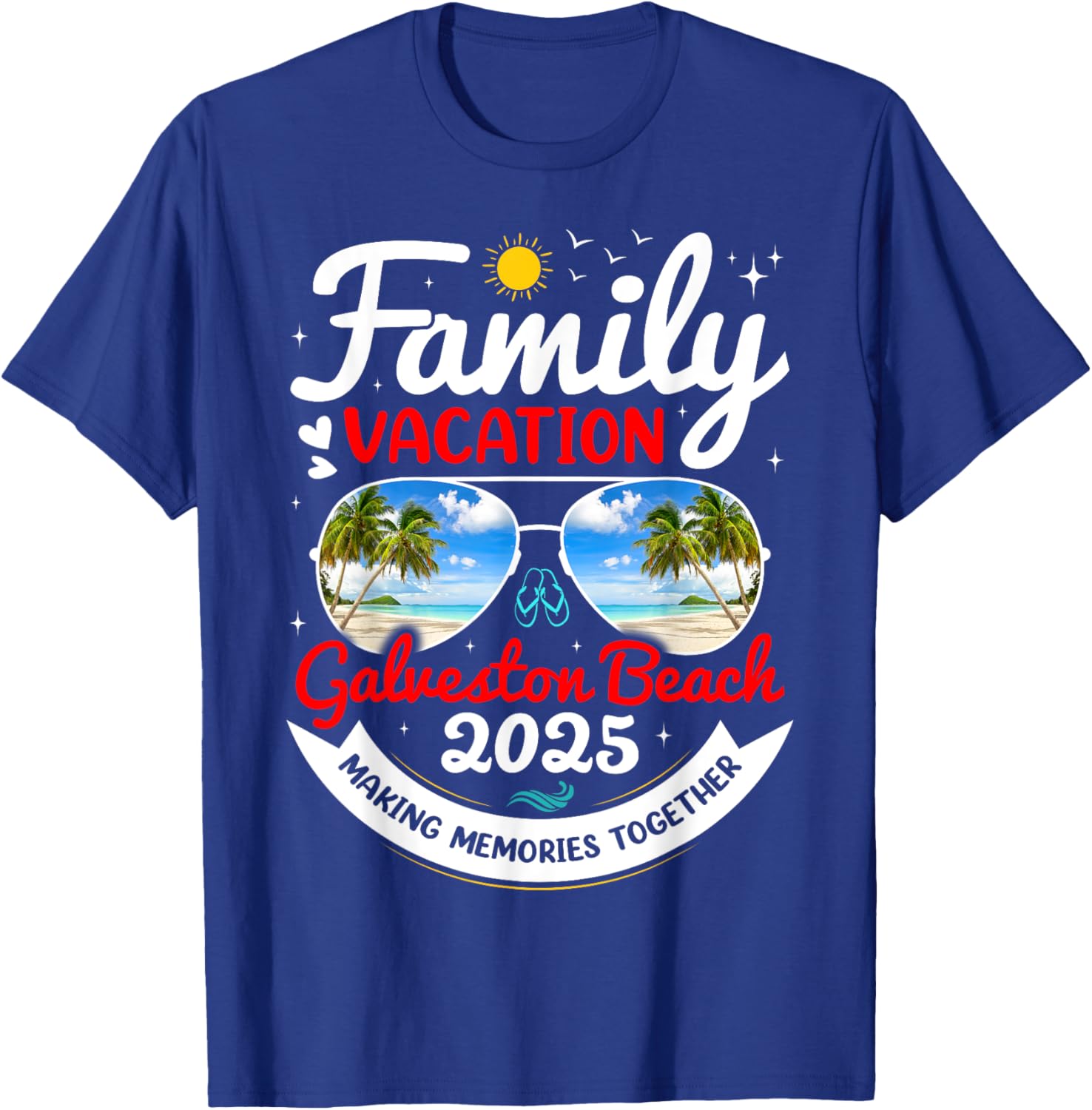 Galveston Beach Family Vacation 2025 Group T-Shirt for Fun Memories - 6