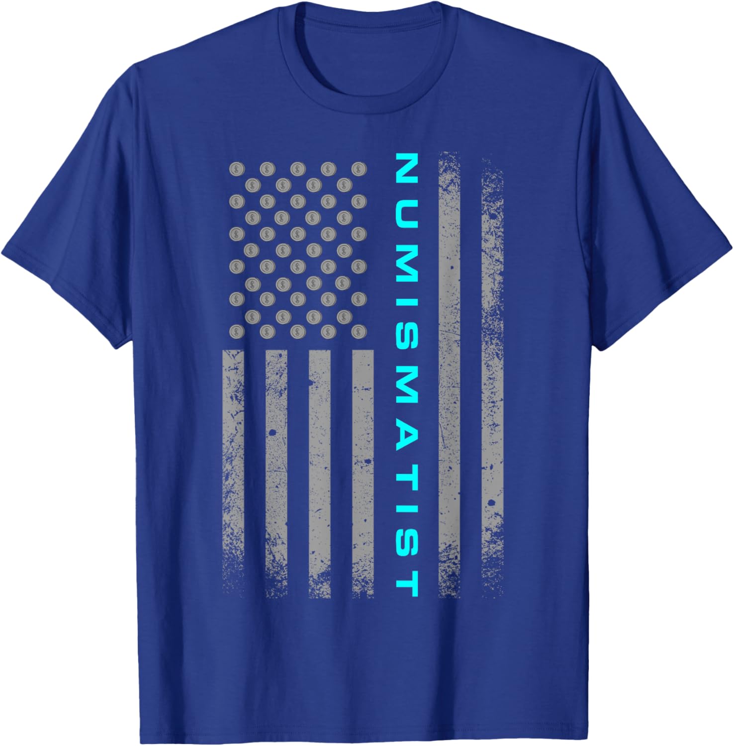 Funny American Flag Numismatist Coin Collector T-Shirt for Enthusiasts - 5