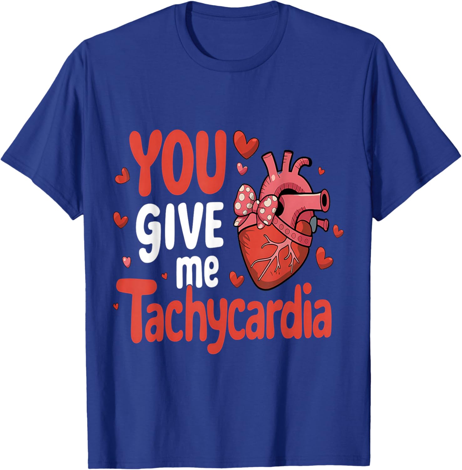 Cute You Give Me Tachycardia Nurse Valentines Day Scrub Top for Women - 9