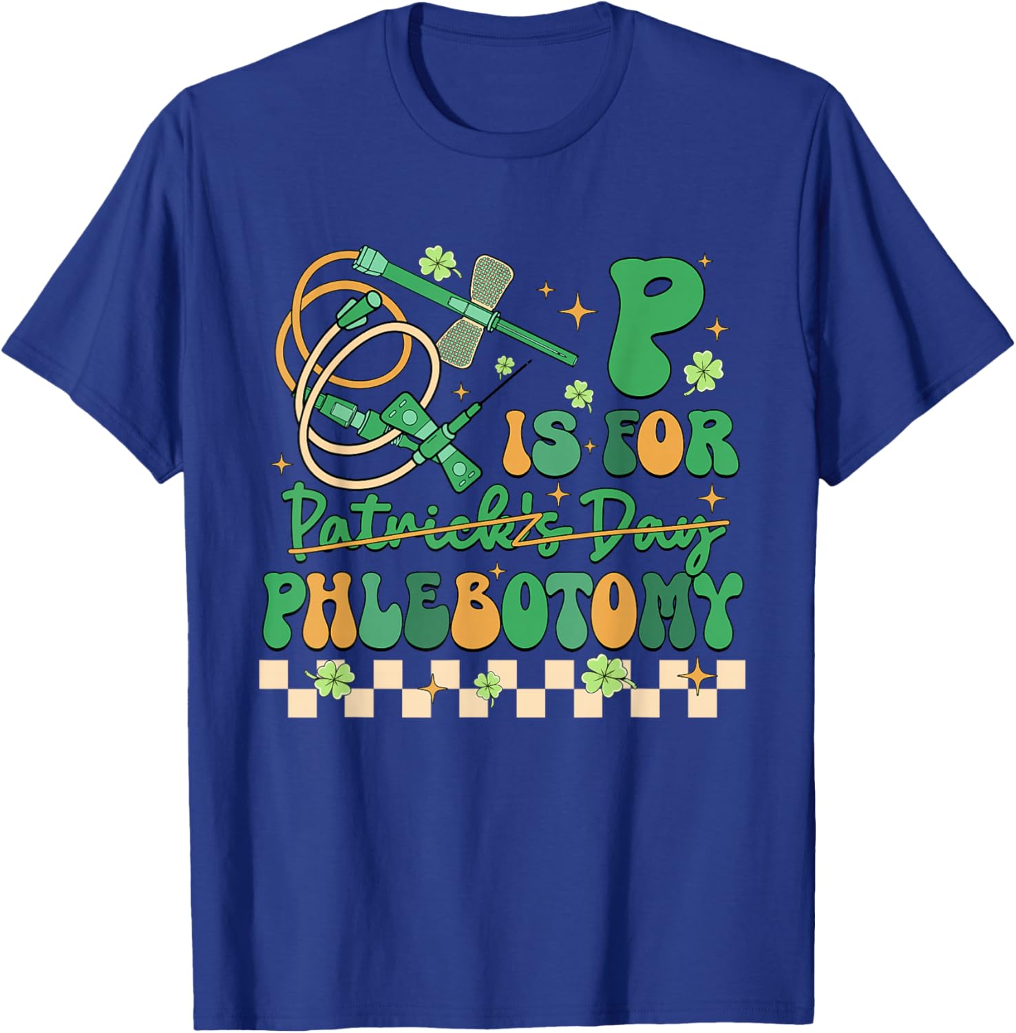 Cute St Patrick's Day T-Shirt for Phlebotomists and Nurses - 7