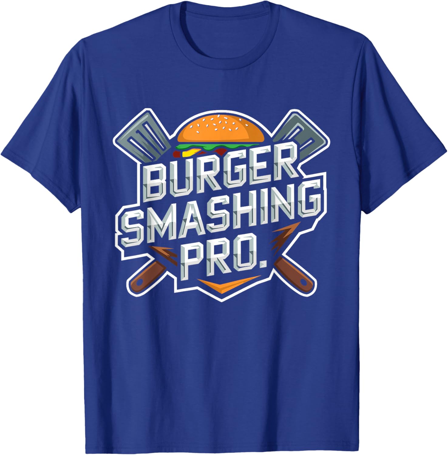 Smash Burger Lover Grilled Cheeseburger Flat Top T-Shirt for Foodies - 13