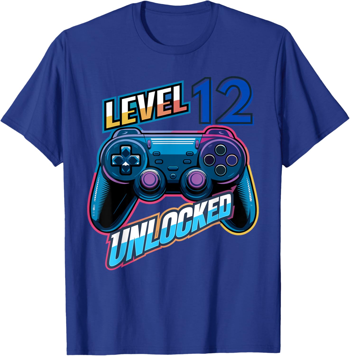 Funny Level 12 Unlocked Gamer T-Shirt for Kids 12th Birthday Gift - 10