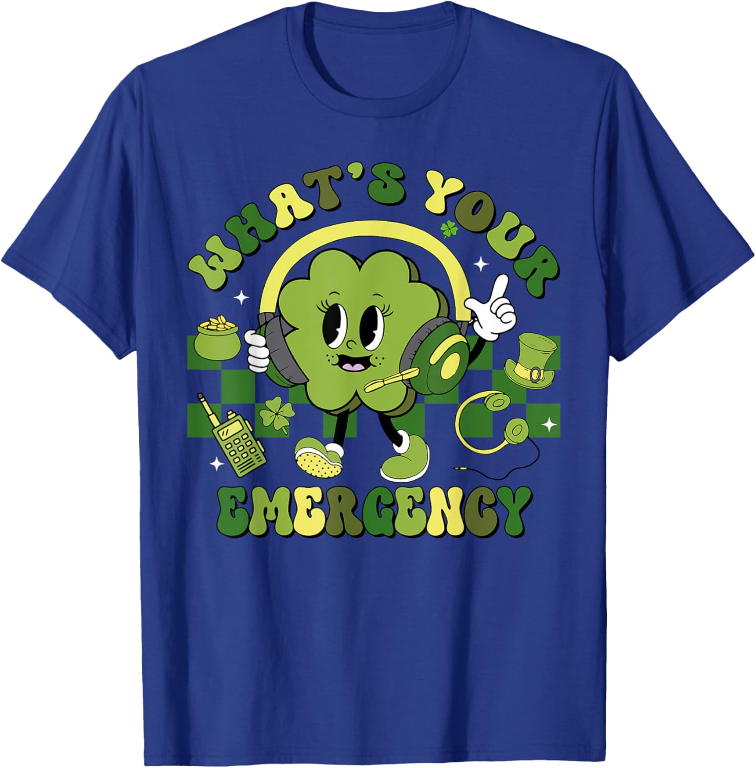 Shamrock Emergency Dispatcher St Patrick's Day T-Shirt for Fun Celebrations - 11