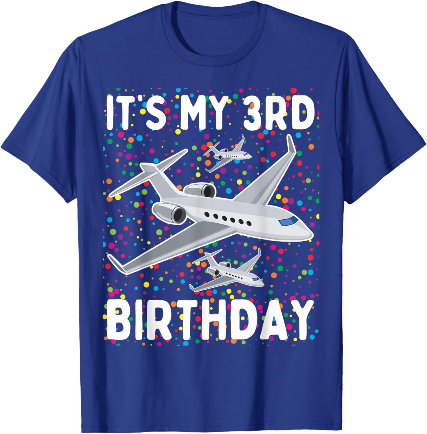 It's My 3rd Birthday Airplane T-Shirt for Boys and Girls - Fun Party Wear - 4