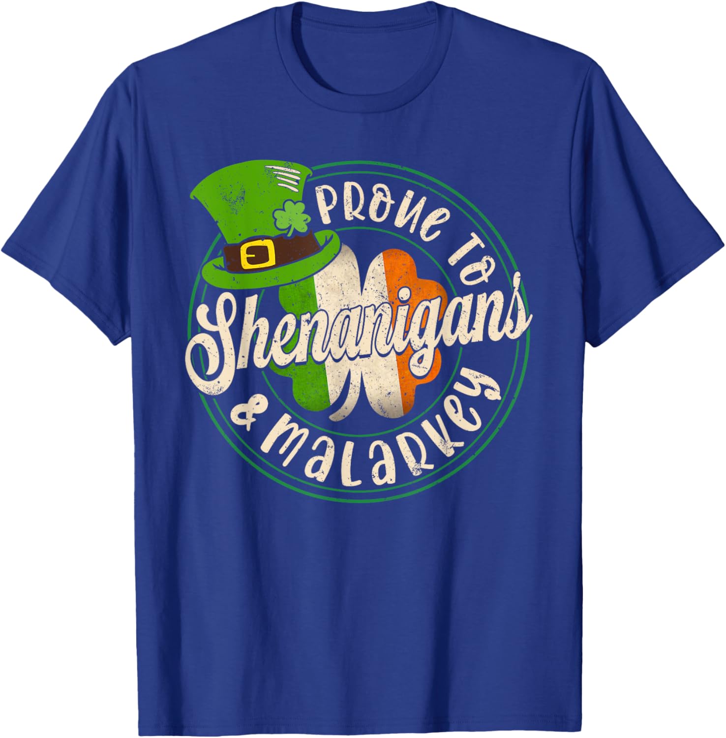 Prone to Shenanigans Fun St Patrick's Day Clover T-Shirt for All Ages - 4
