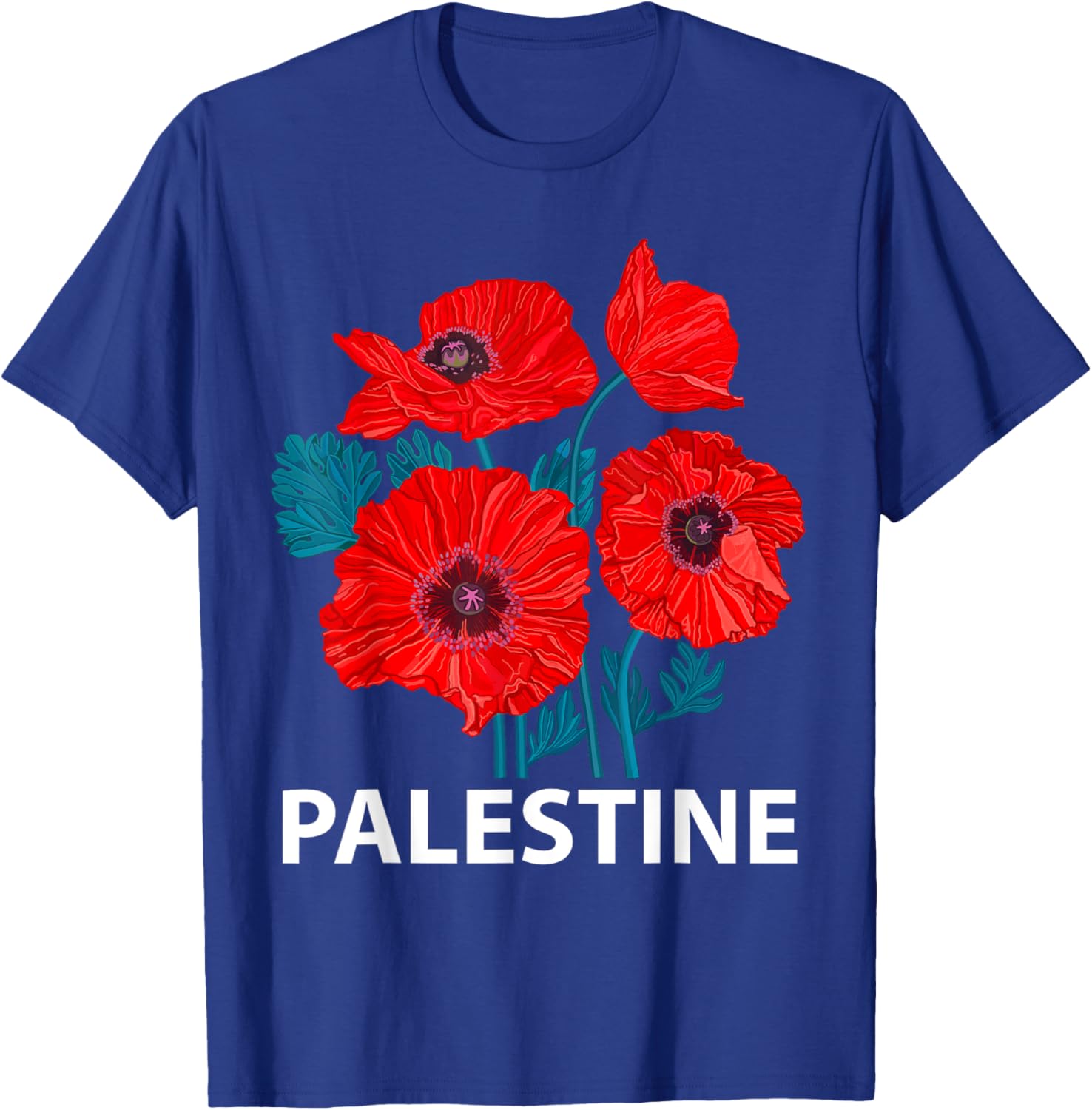 Palestine Patriotic Poppy T-Shirt for Palestinian Resistance Support - 13