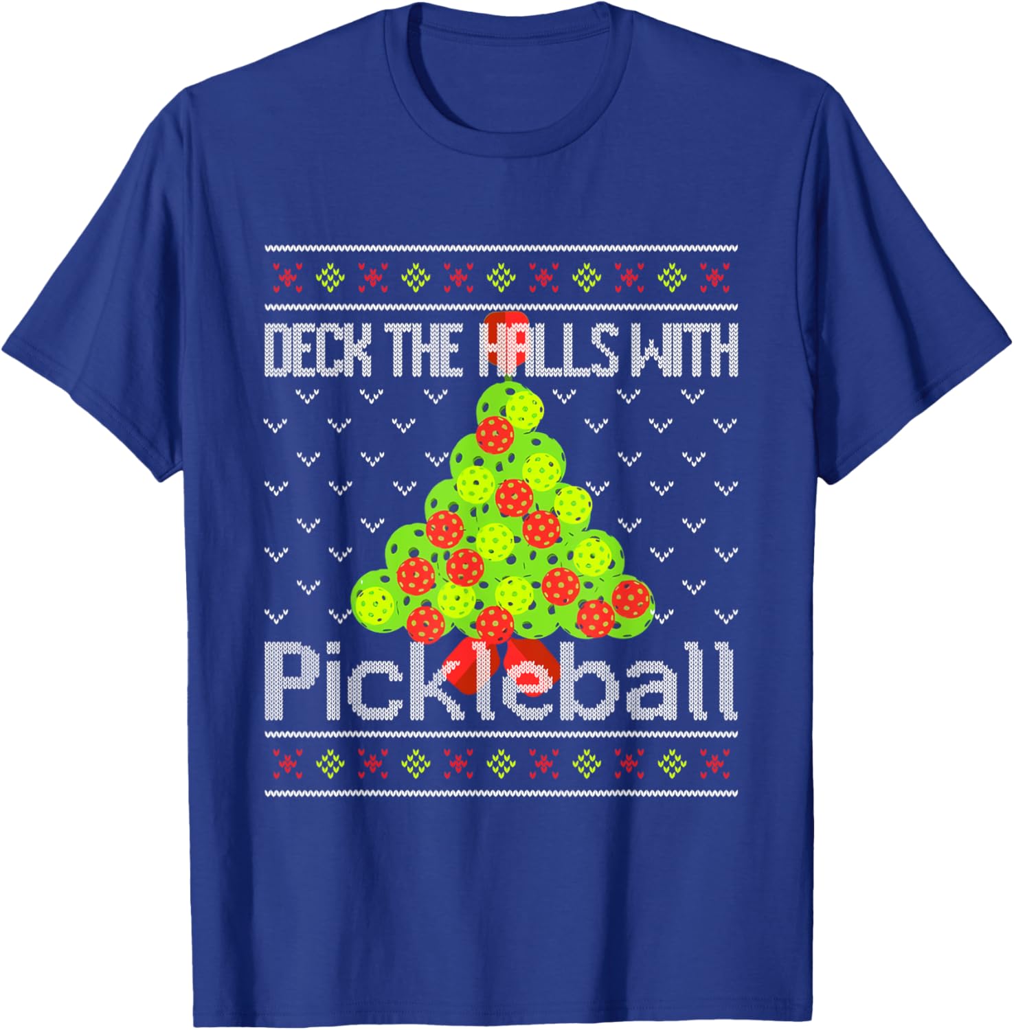 Funny Ugly Christmas Sweater Pickleball Memes T-Shirt for Holiday Cheer - 10