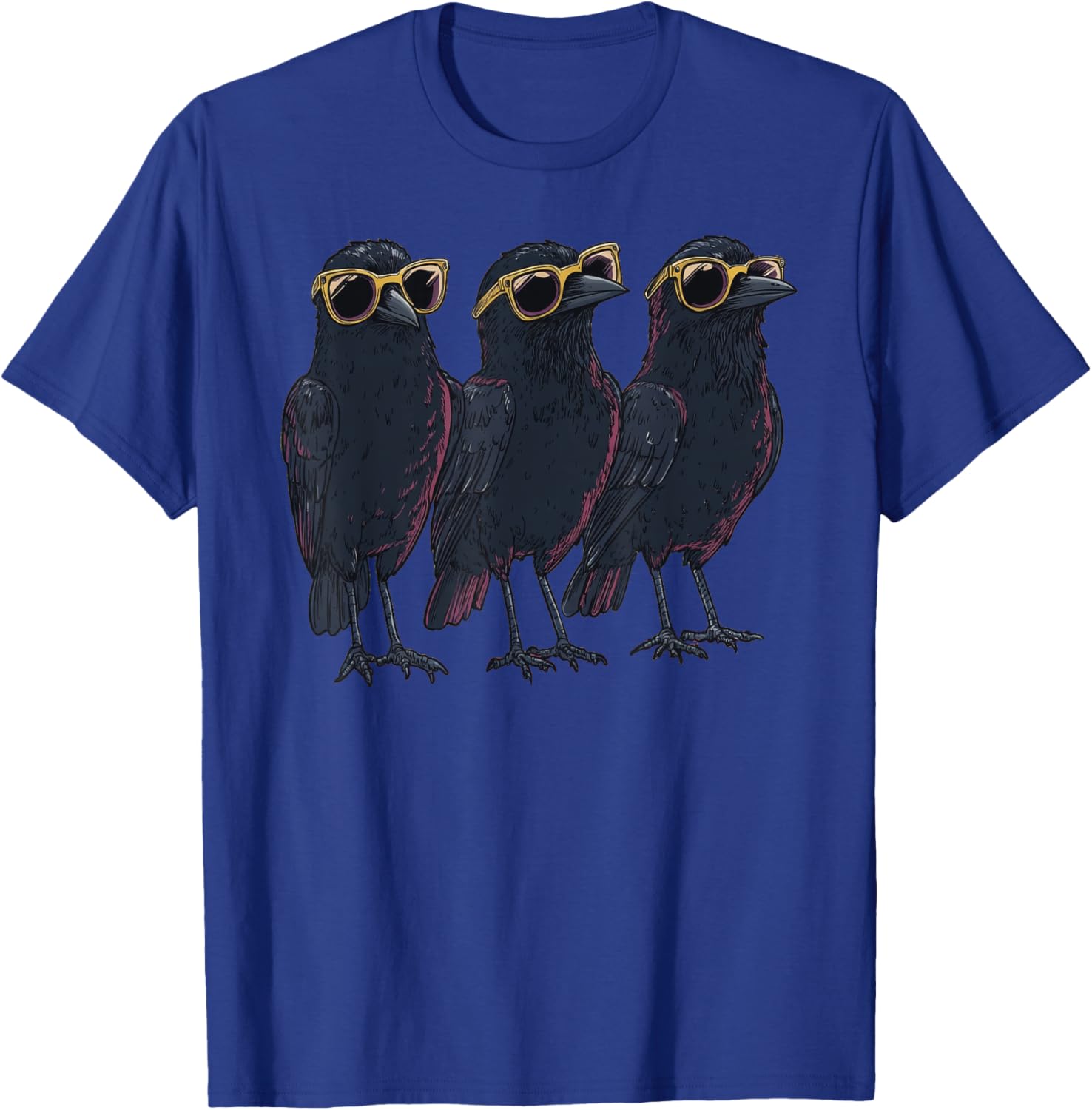 Cool Crow Raven T-Shirt with Sunglasses for Bird Lovers and Trendsetters - 2
