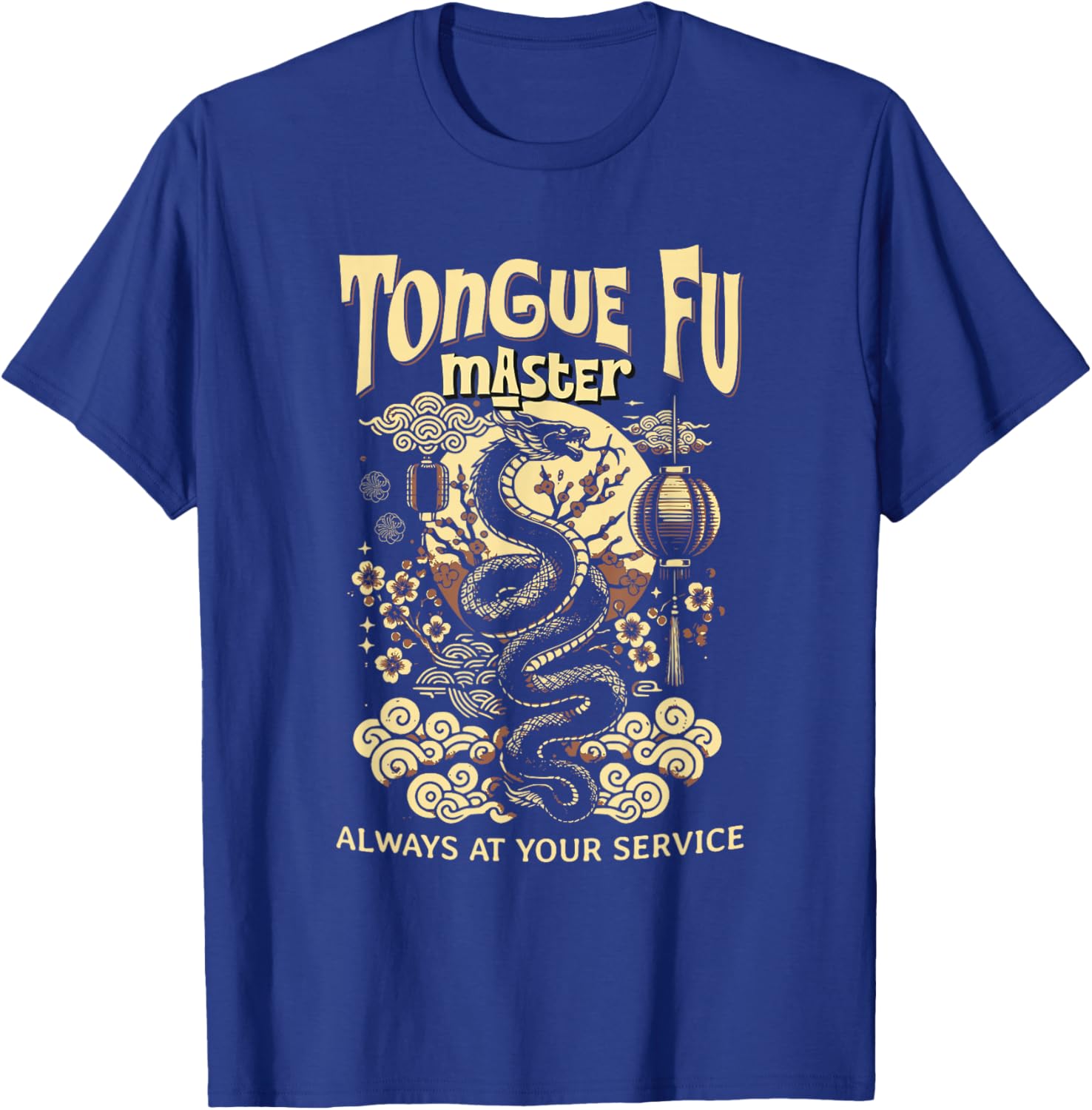 Tongue Fu Master Funny Sarcastic NSFW T-Shirt for Adults - 1