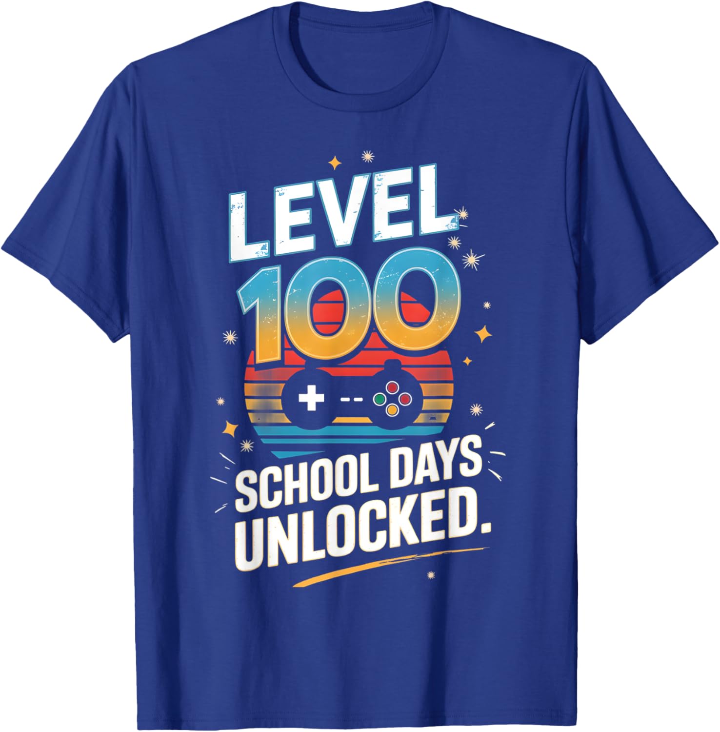 100 Days of School Unlocked T-Shirt Fun Gift for Students and Kids - 17