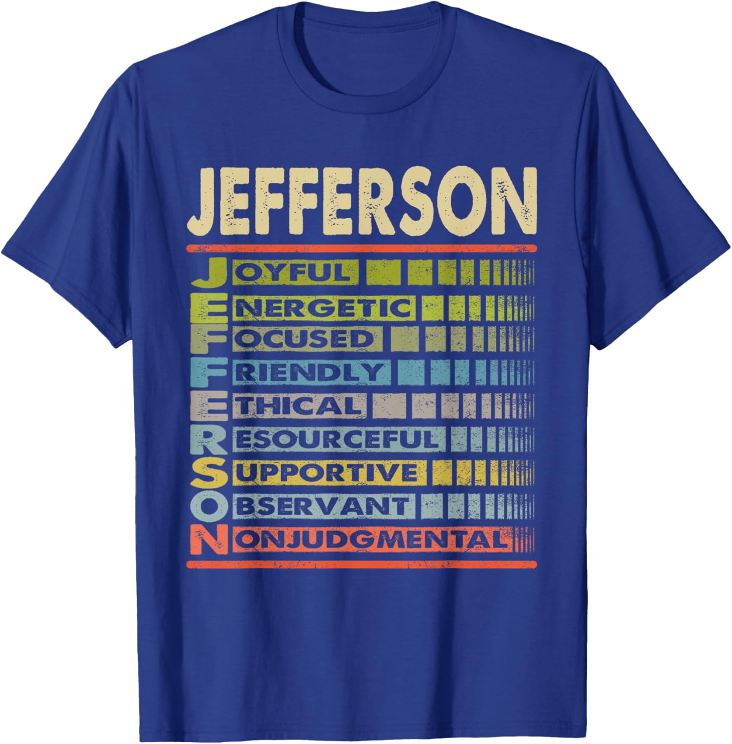 Jefferson Family Name Team T-Shirt Perfect for Family Gatherings - 2
