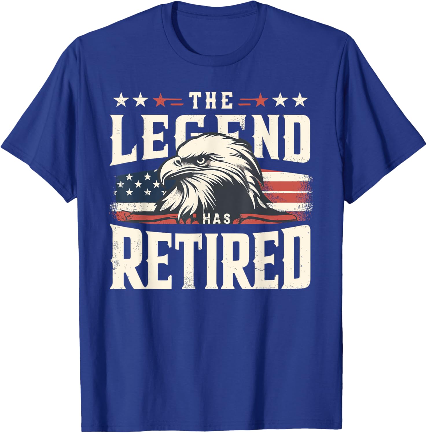 Retirement Eagle American Flag T-Shirt for Proud Veterans and Patriots - 3