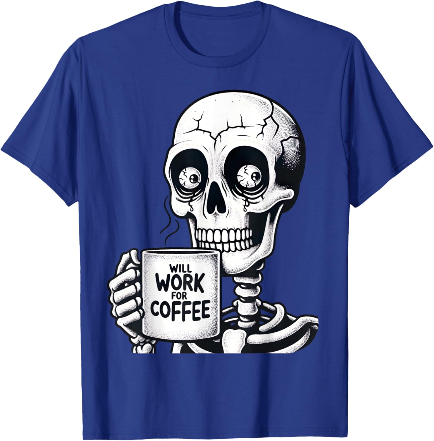 Funny Skeleton Coffee Lover T-Shirt - Perfect Gift for Caffeine Fans - 27