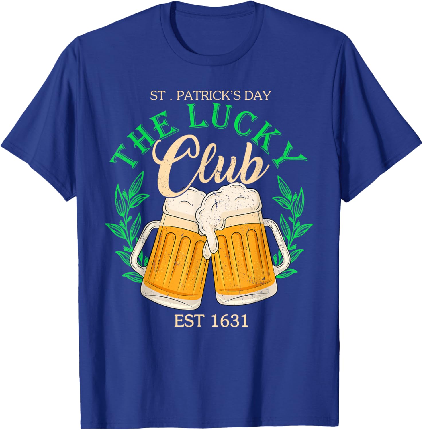 Lucky Club St. Patrick's Day Beer T-Shirt for Irish Group Fun - 10