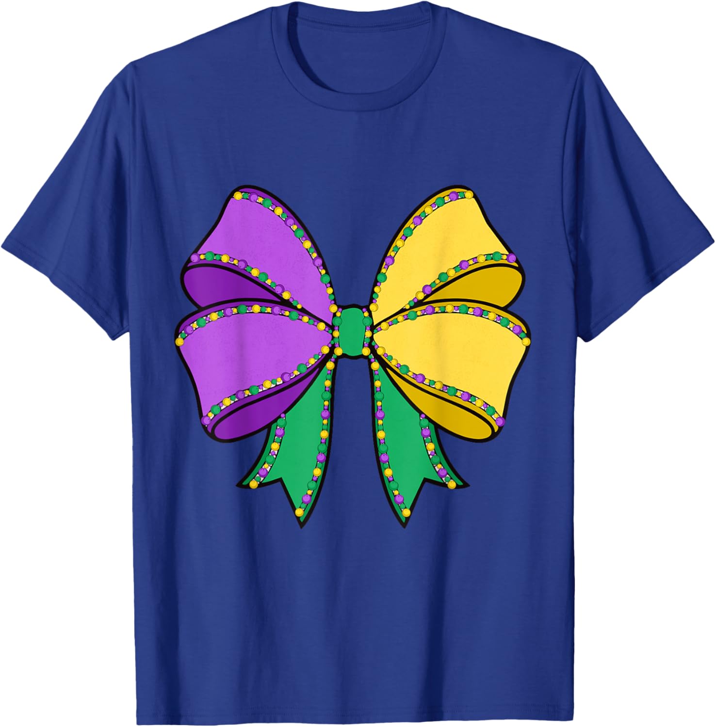 Coquette Bow Mardi Gras T-Shirt for New Orleans Carnival Festivities - 11