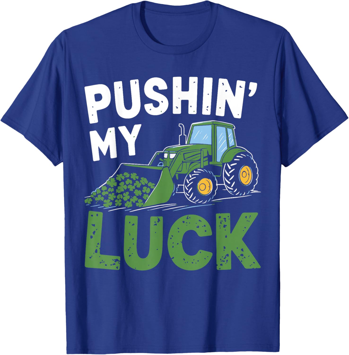St Patrick's Day Toddler Tractor T-Shirt for Boys - Irish Luck Theme - 8
