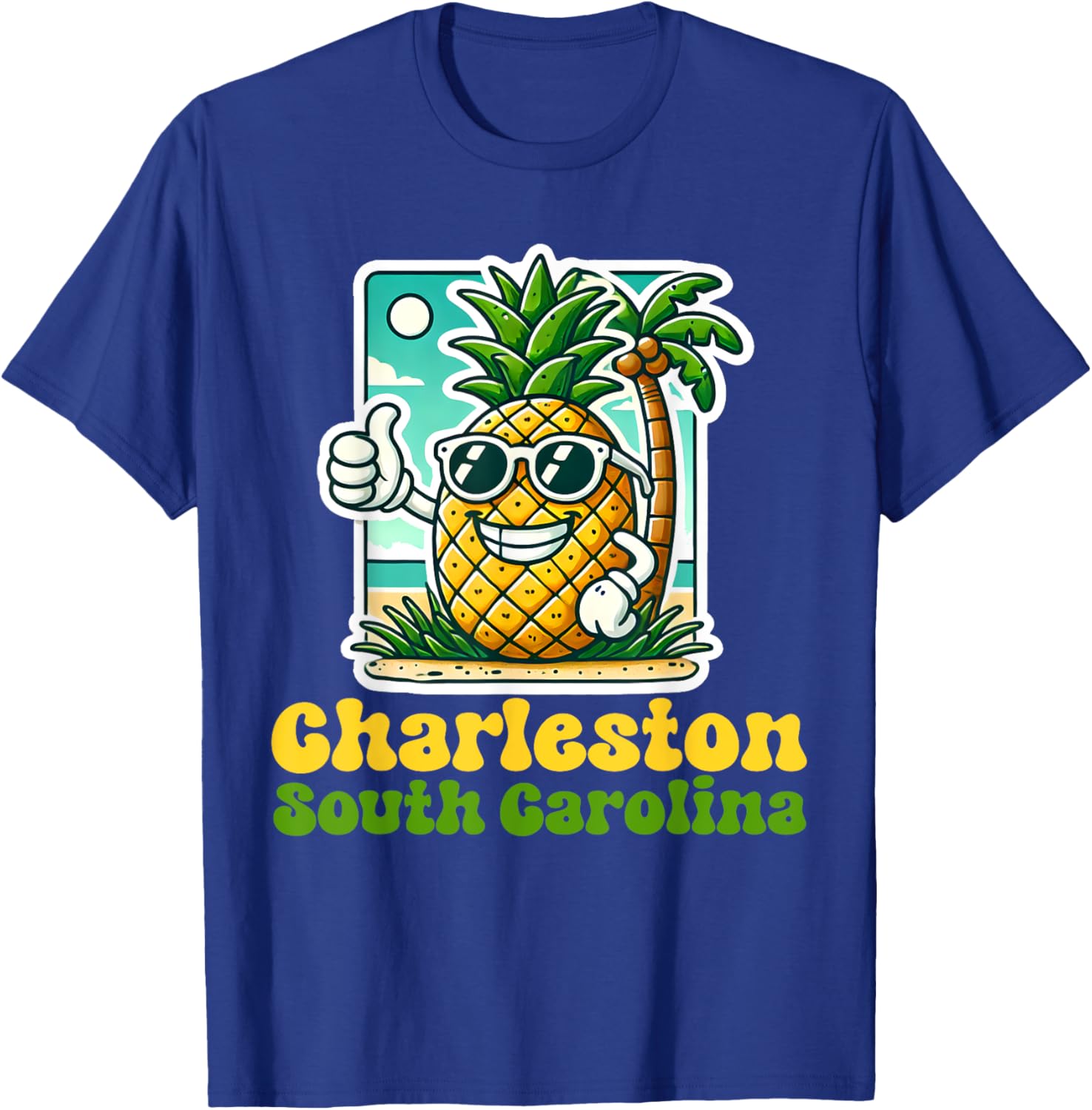Cute Pineapple Thumbs Up T-Shirt - Charleston South Carolina Style - 7
