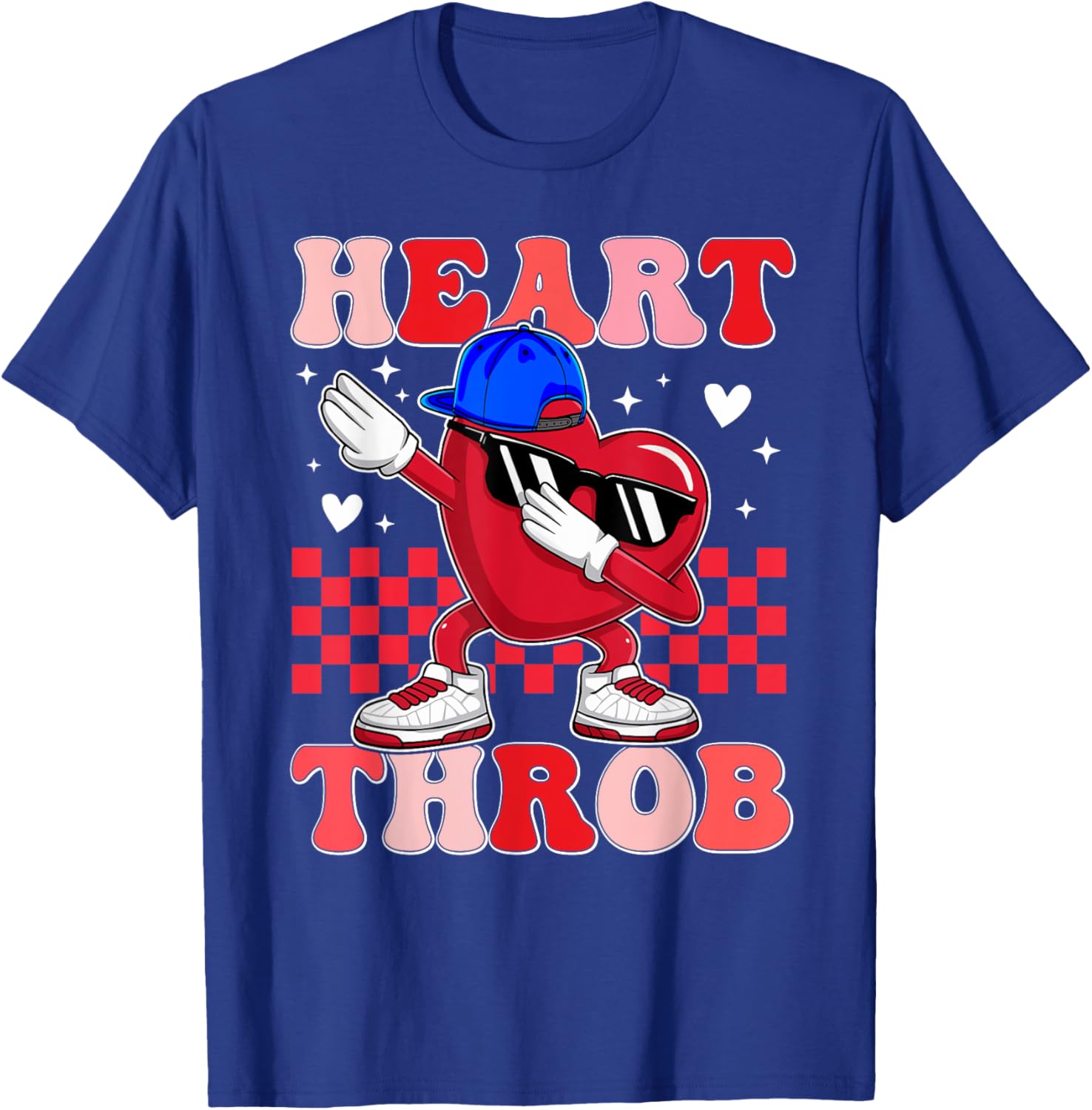 Groovy Heart Throb Valentine's Day Dabbing Toddler Boy T-Shirt - 5